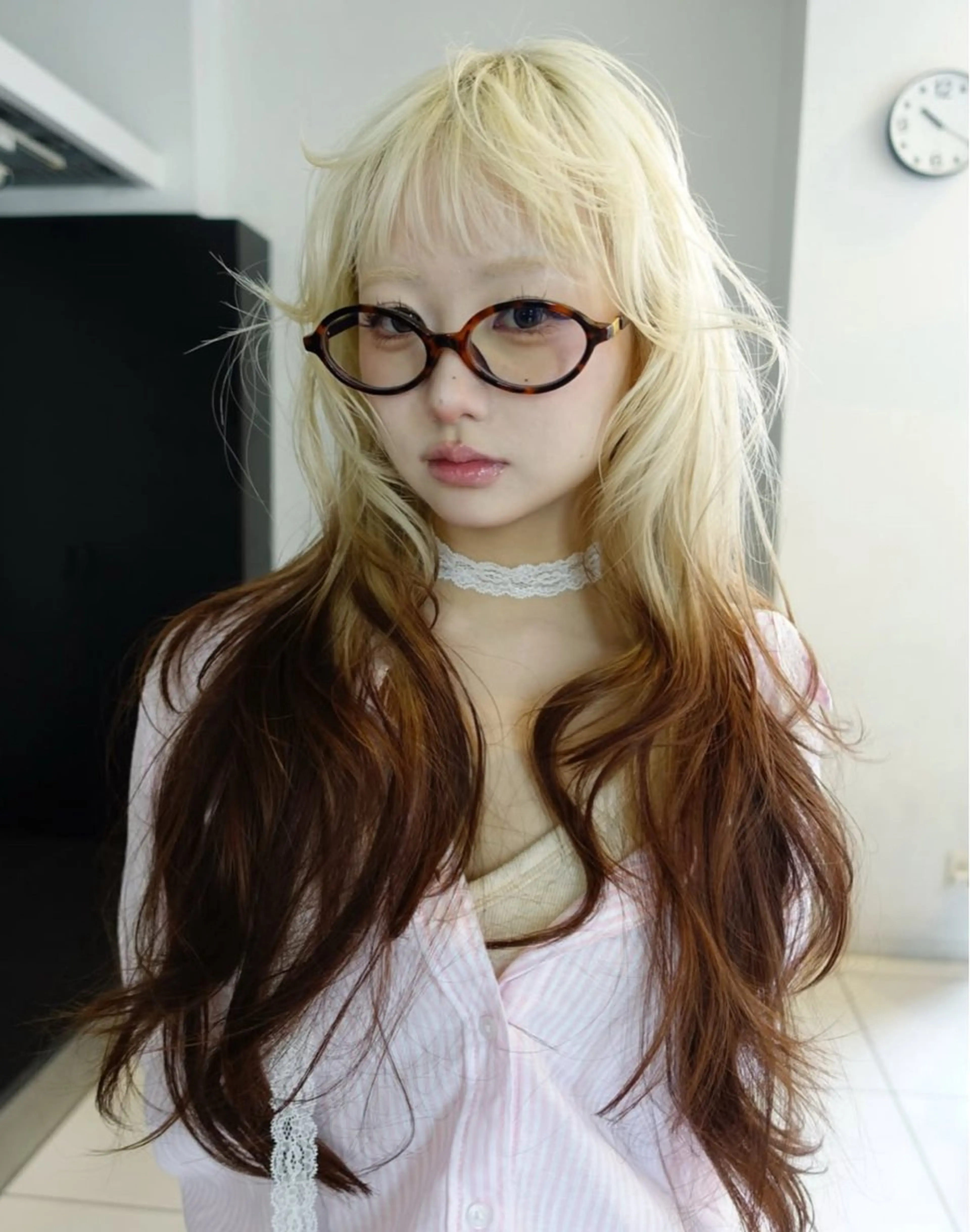 カラー ヘアカラー コウ チホウのヘアスタイル