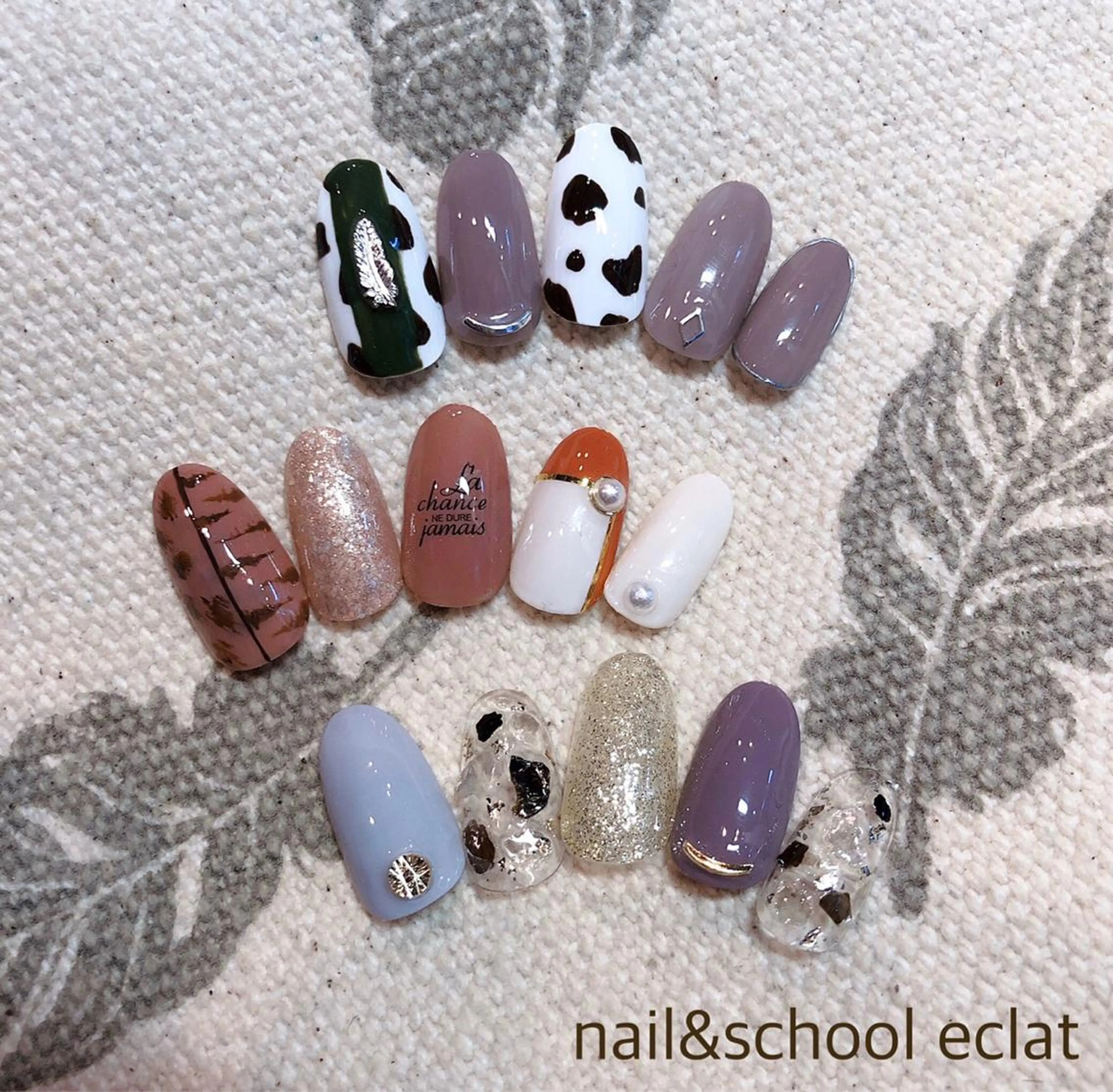 ネイル ハンドネイル センター南 eclatのネイルデザイン