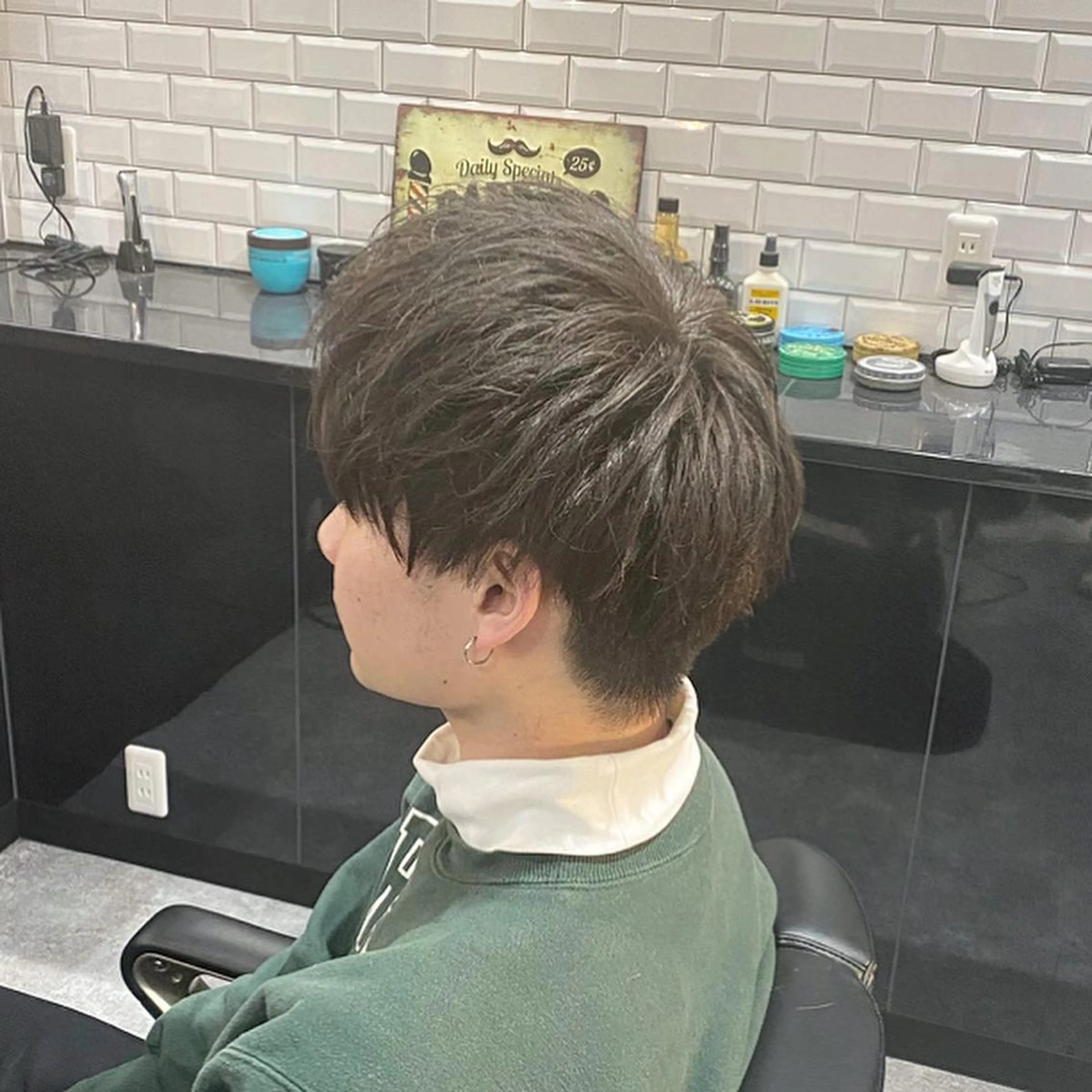 ショート カラー メンズ マッシュ グレージュ 前田賢生 ご新規様はNGのヘアスタイル