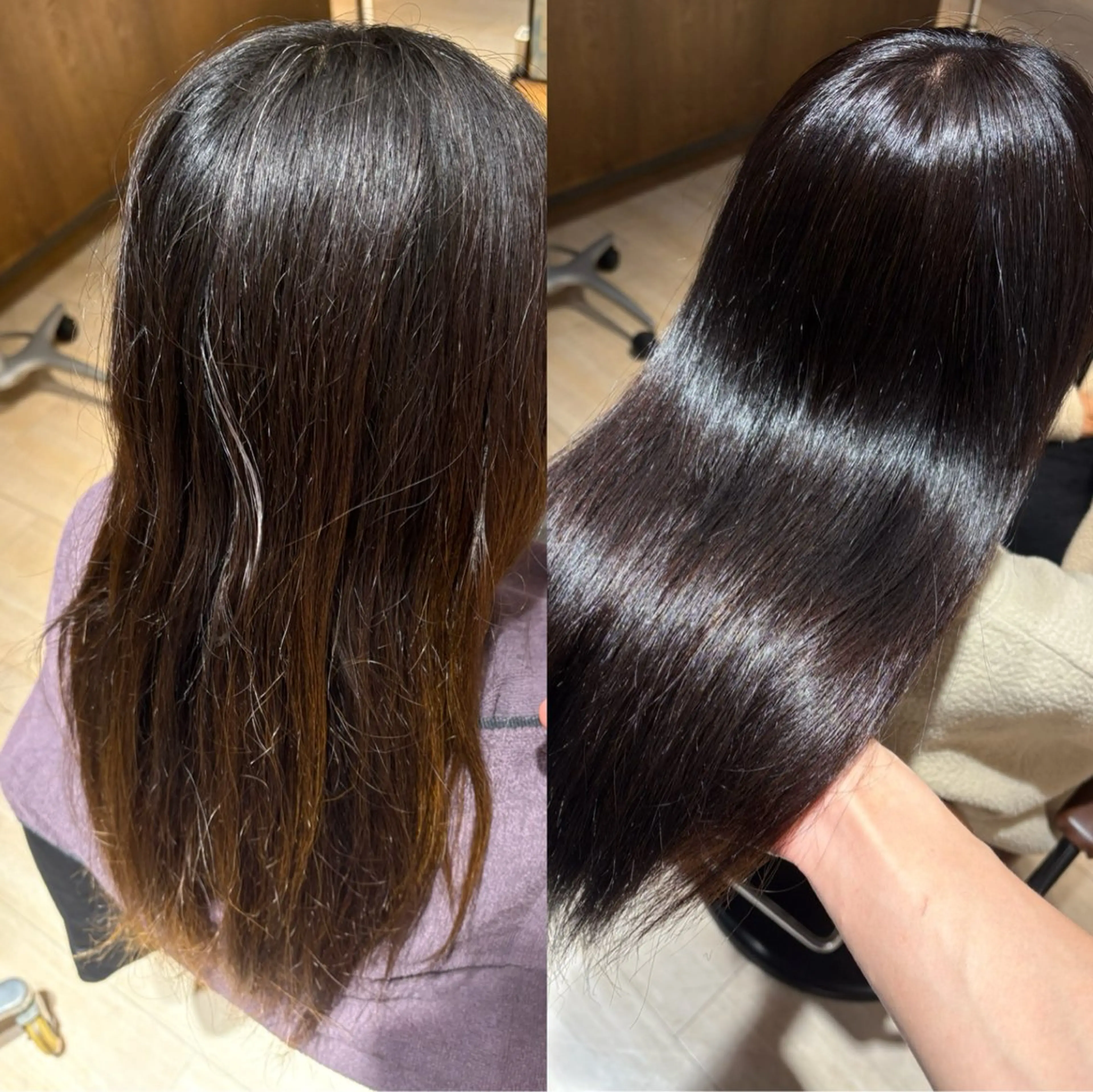 ロング ヘアカラー 山本 忠臣のヘアスタイル