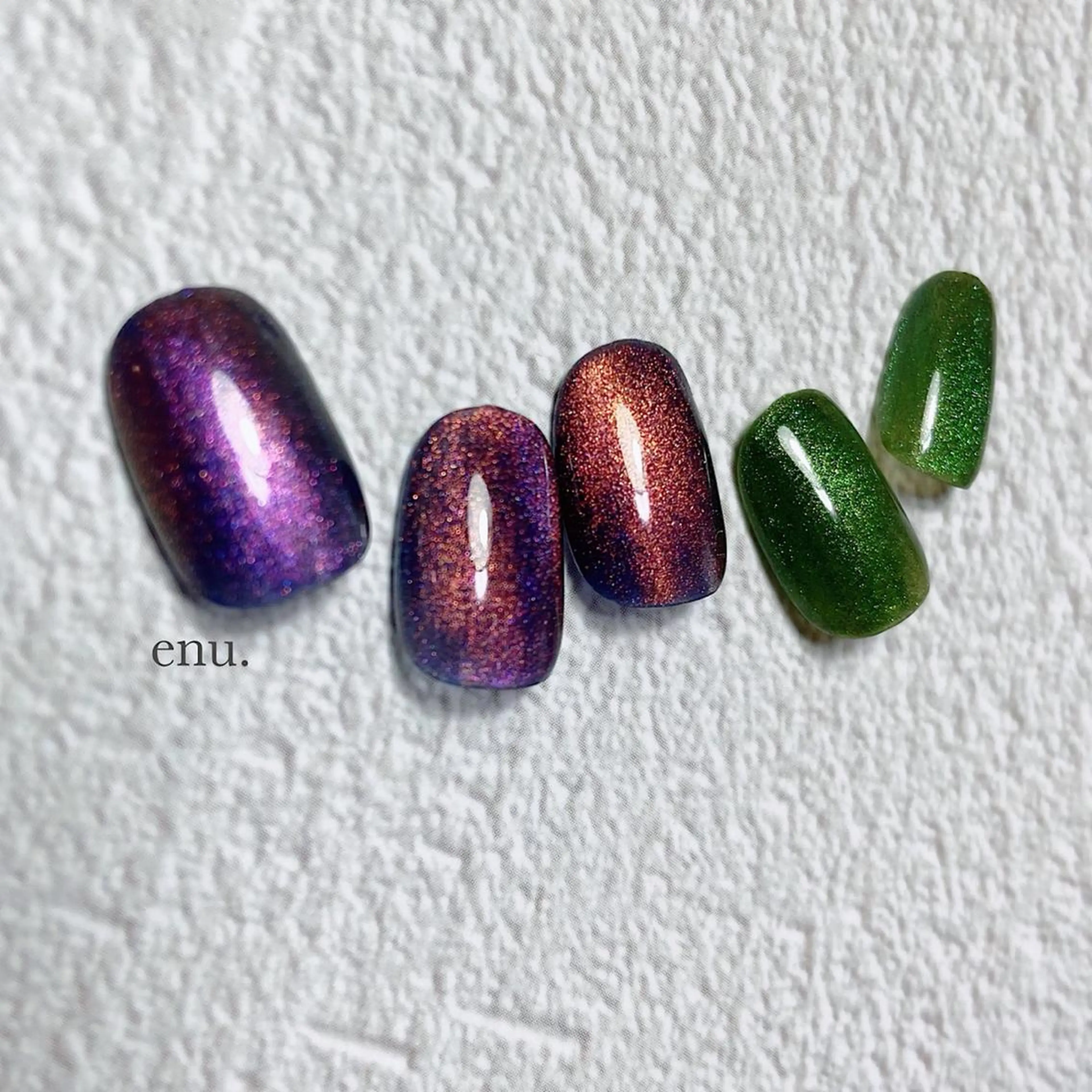 ネイル マグネットネイル ハンドネイル enu. nanakoのネイルデザイン