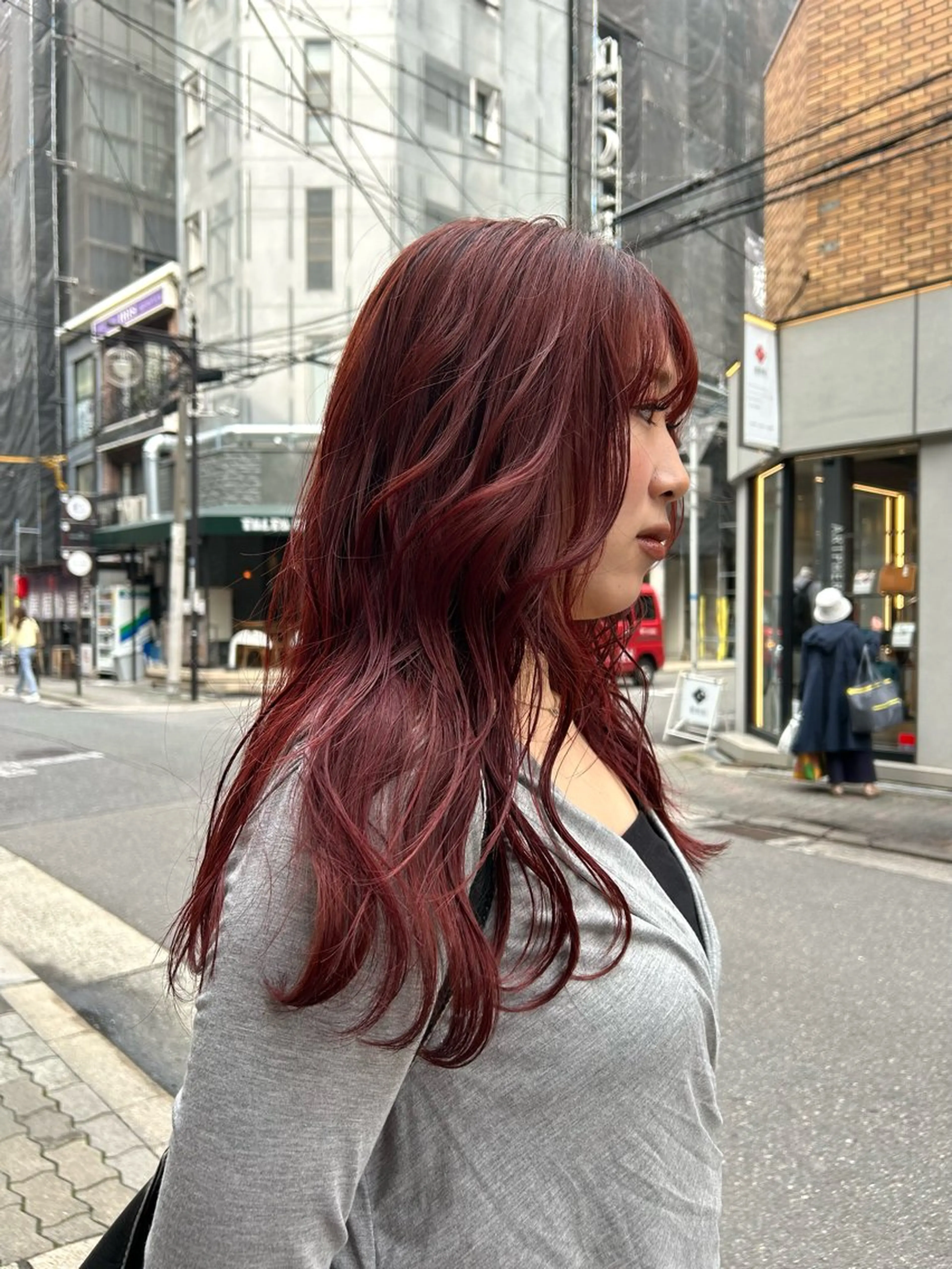 ロング レイヤー/暖色カラー /似合わせ/Moeのヘアスタイル