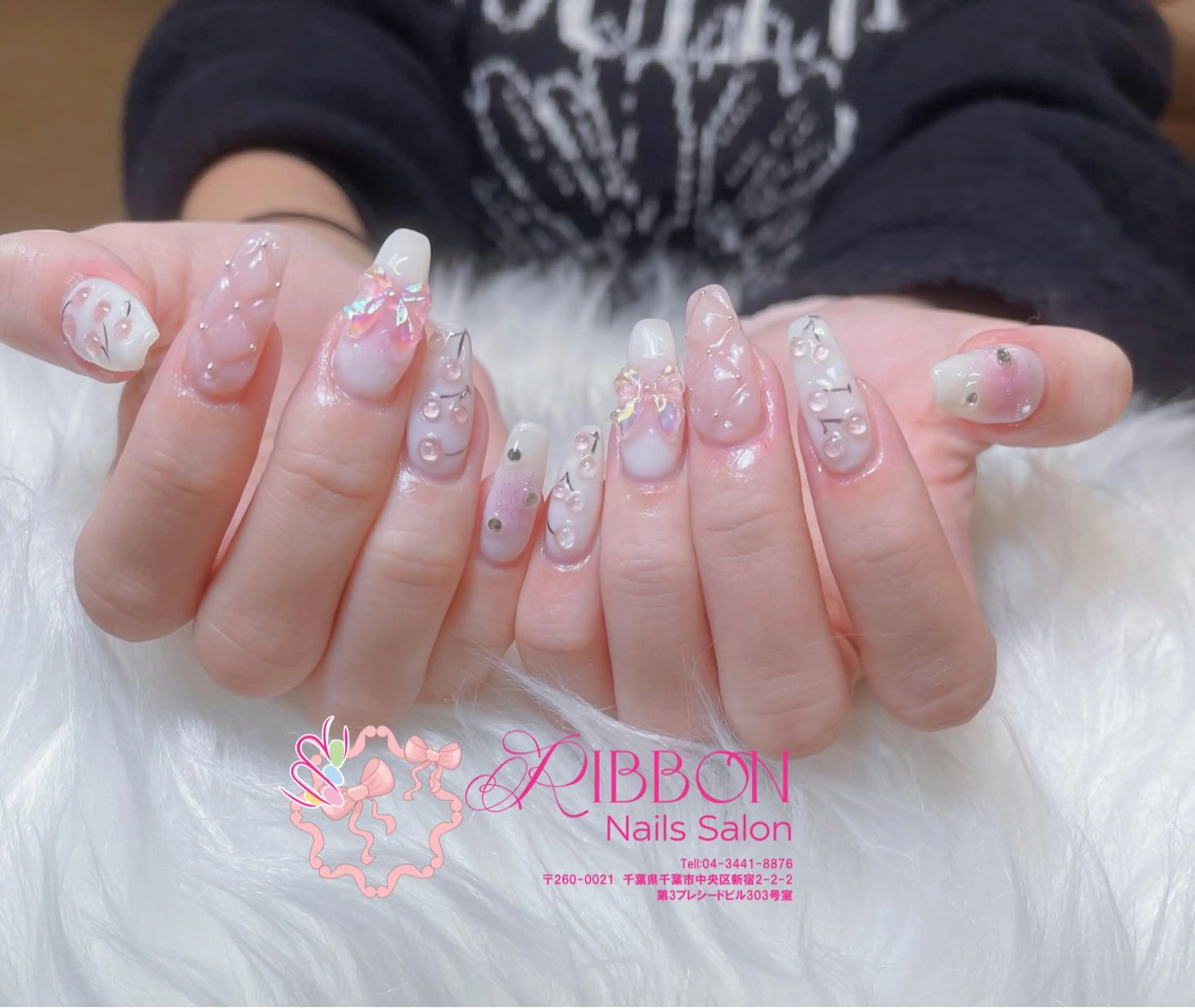 ネイル チークネイル フットネイル フレンチネイル グラデーション 韓国ネイル Ribbonnail salonのネイルデザイン