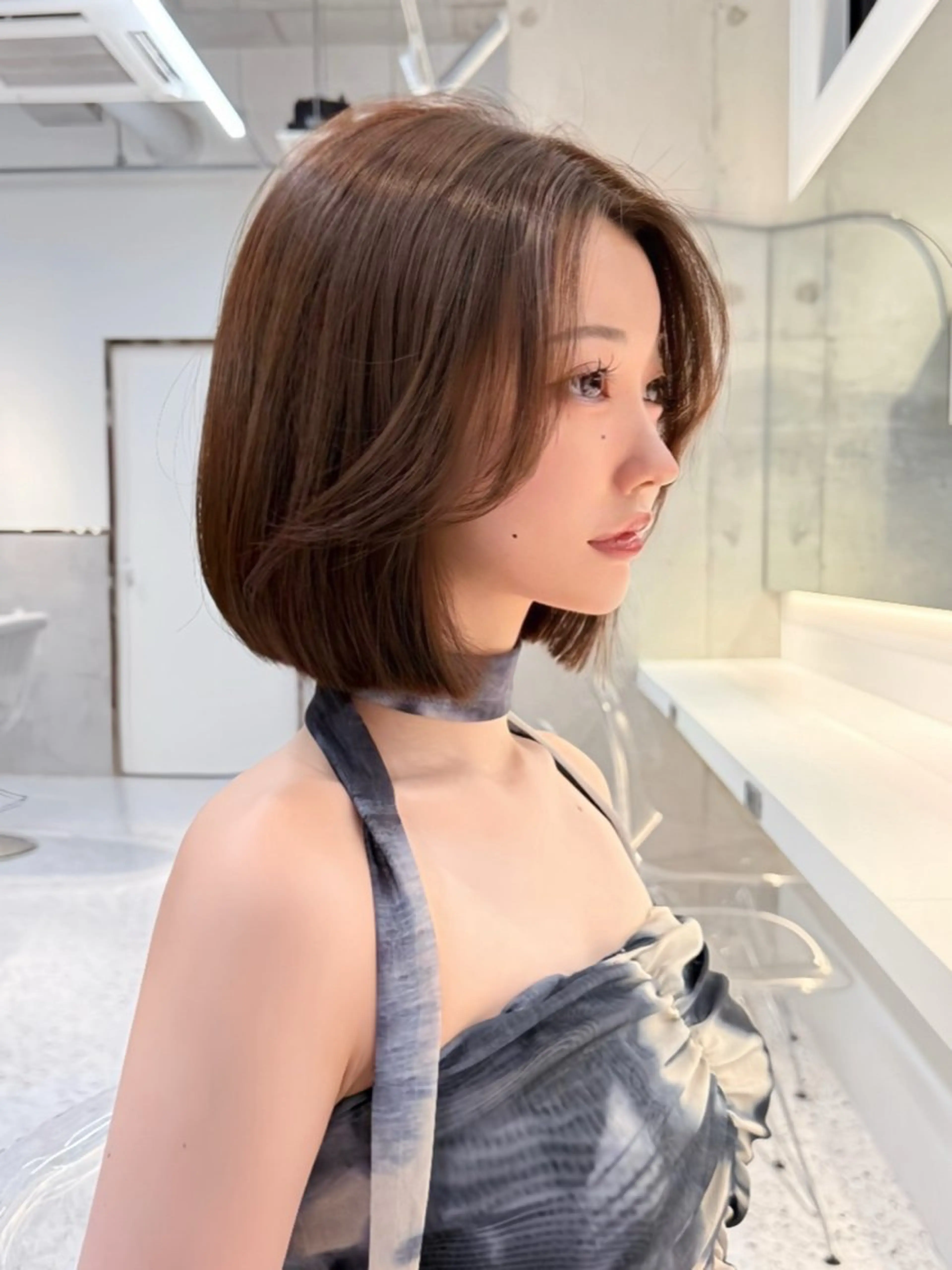 ショート カラー カット ヘアカラー トリートメント 木元 瑛✂︎ボブのヘアスタイル