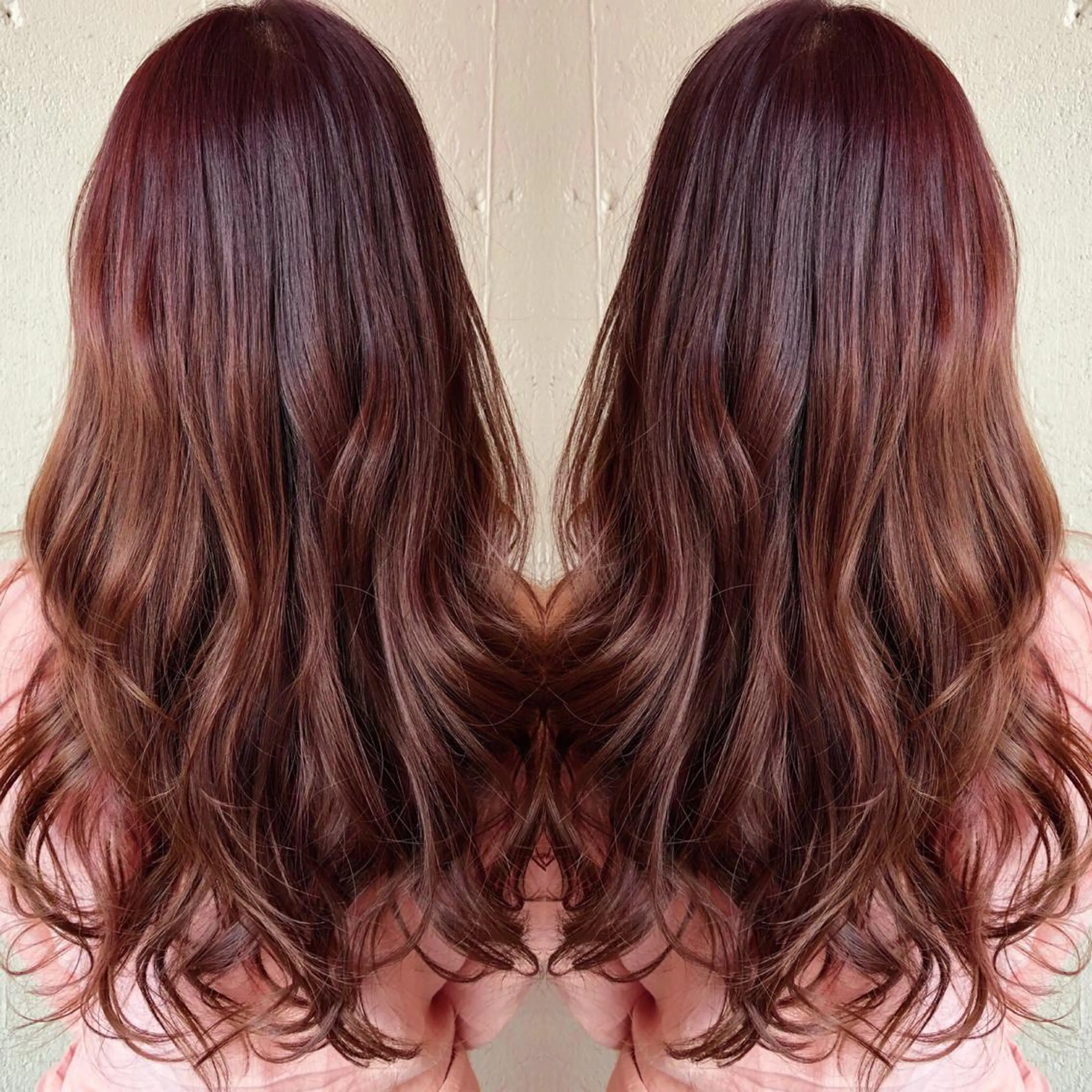 ロング カット ヘアカラー トリートメント あらき ちさとのヘアスタイル