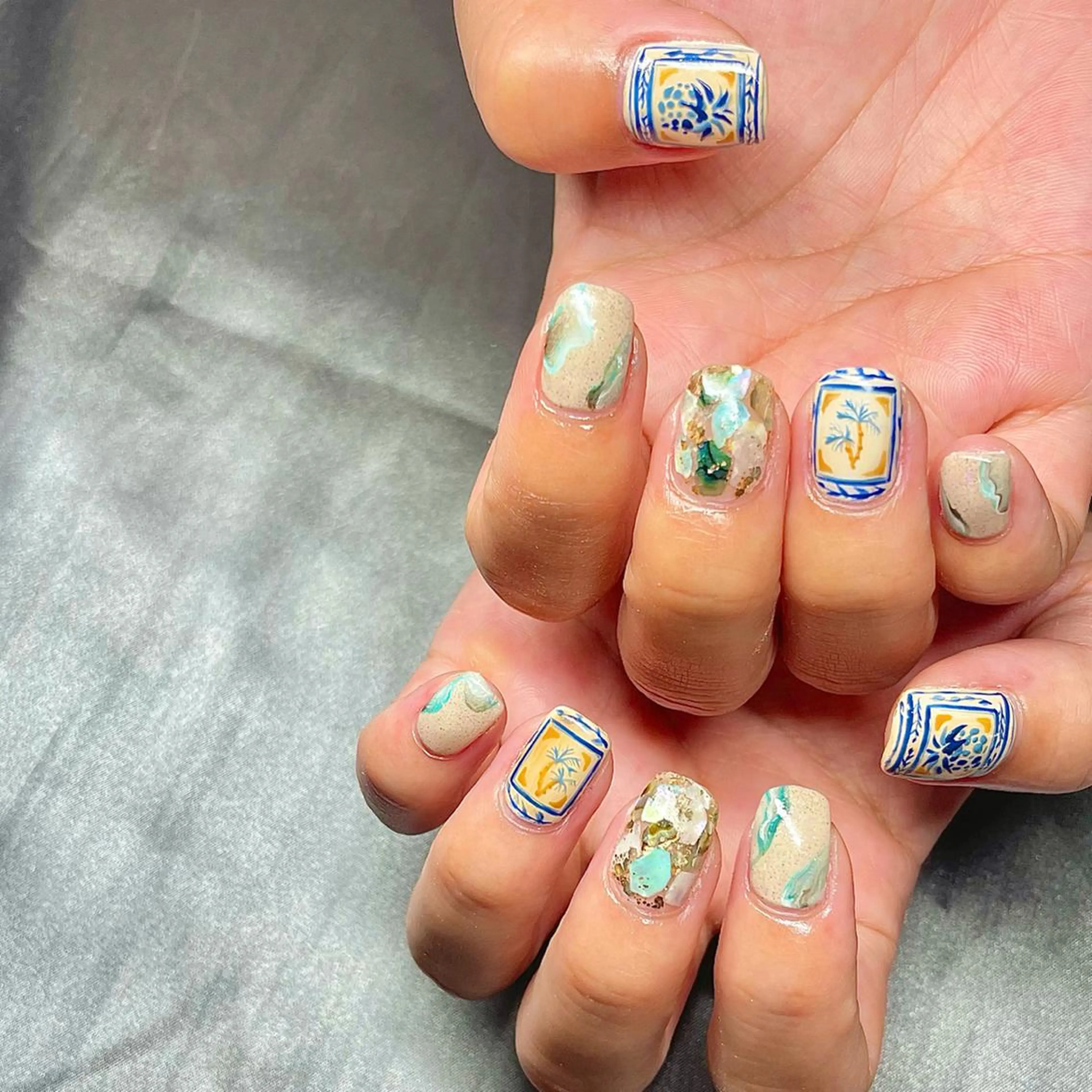 ショート カラー パーマ ヘアアレンジ メンズ キッズ ネイル マツエク・マツパ アイブロウ nail&eye Aoのマツエク・マツパデザイン