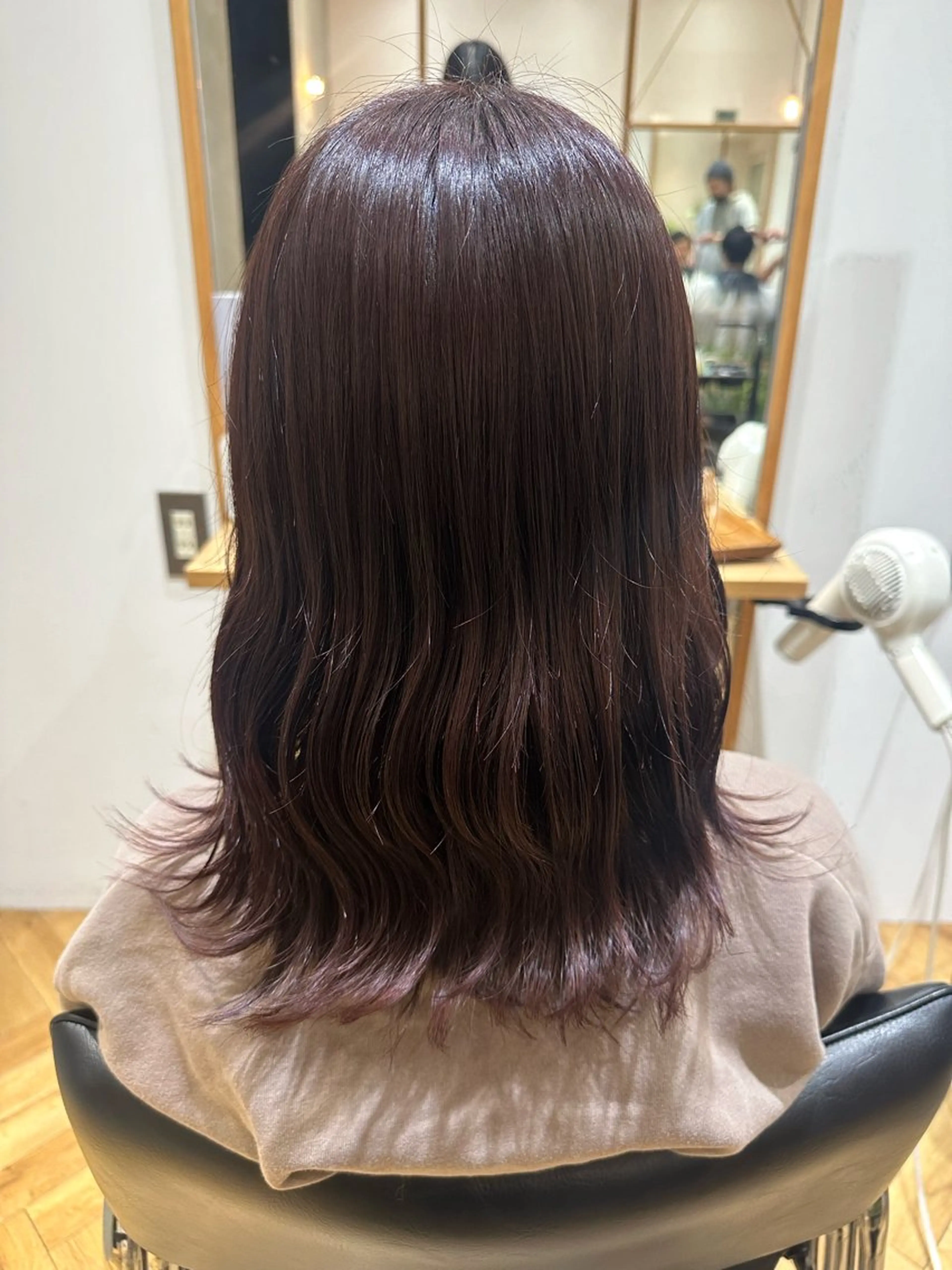 カラー ラベンダーカラー ピンクカラー ピンクラベンダー hair make one 004所属・織田 ゆみのヘアスタイル