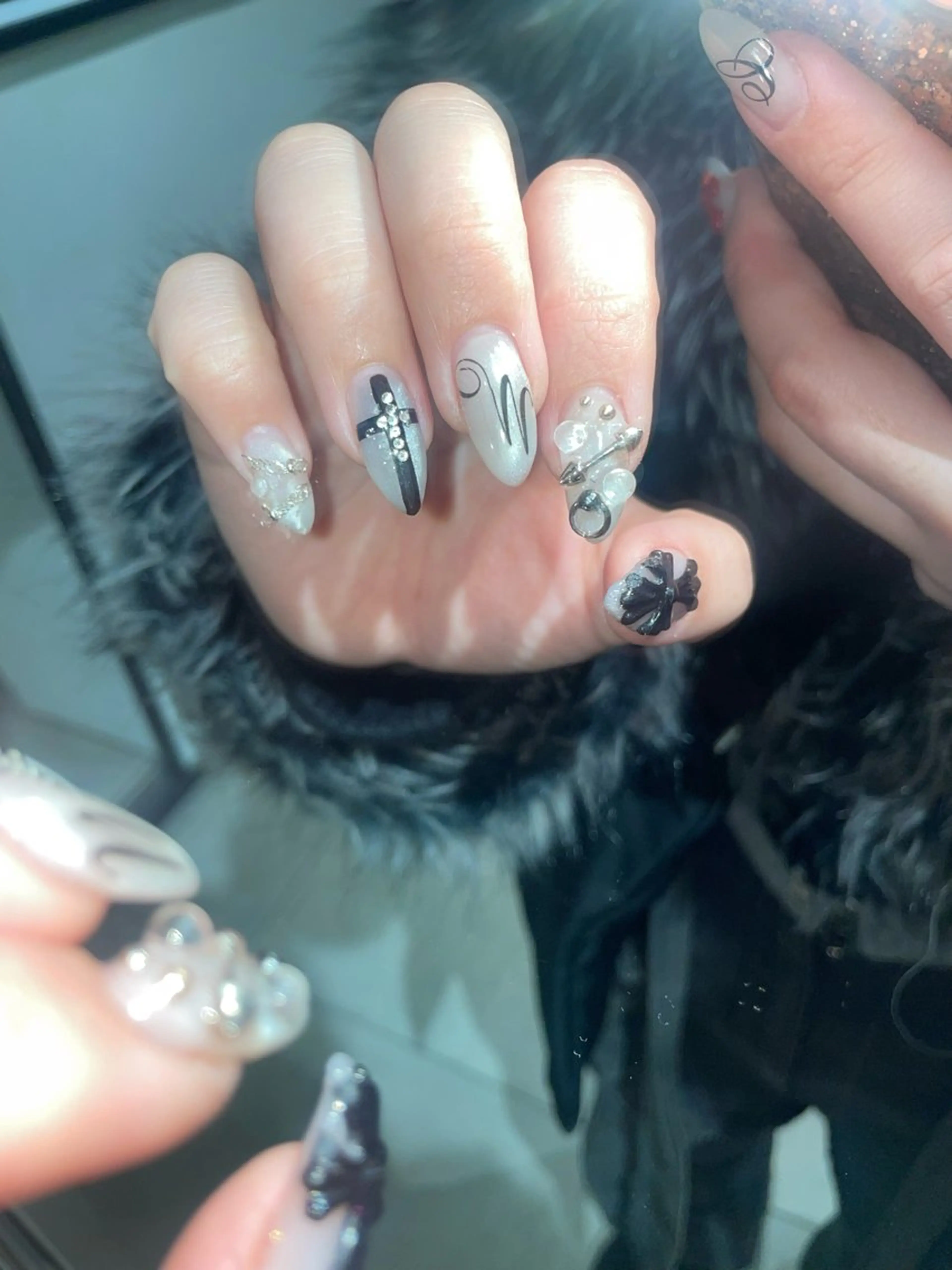 🧊アートネイル🧊y2k、ワンホンデザインのみ募集です❕💕✨爪に優しいパラジェル使用🪽の写真
