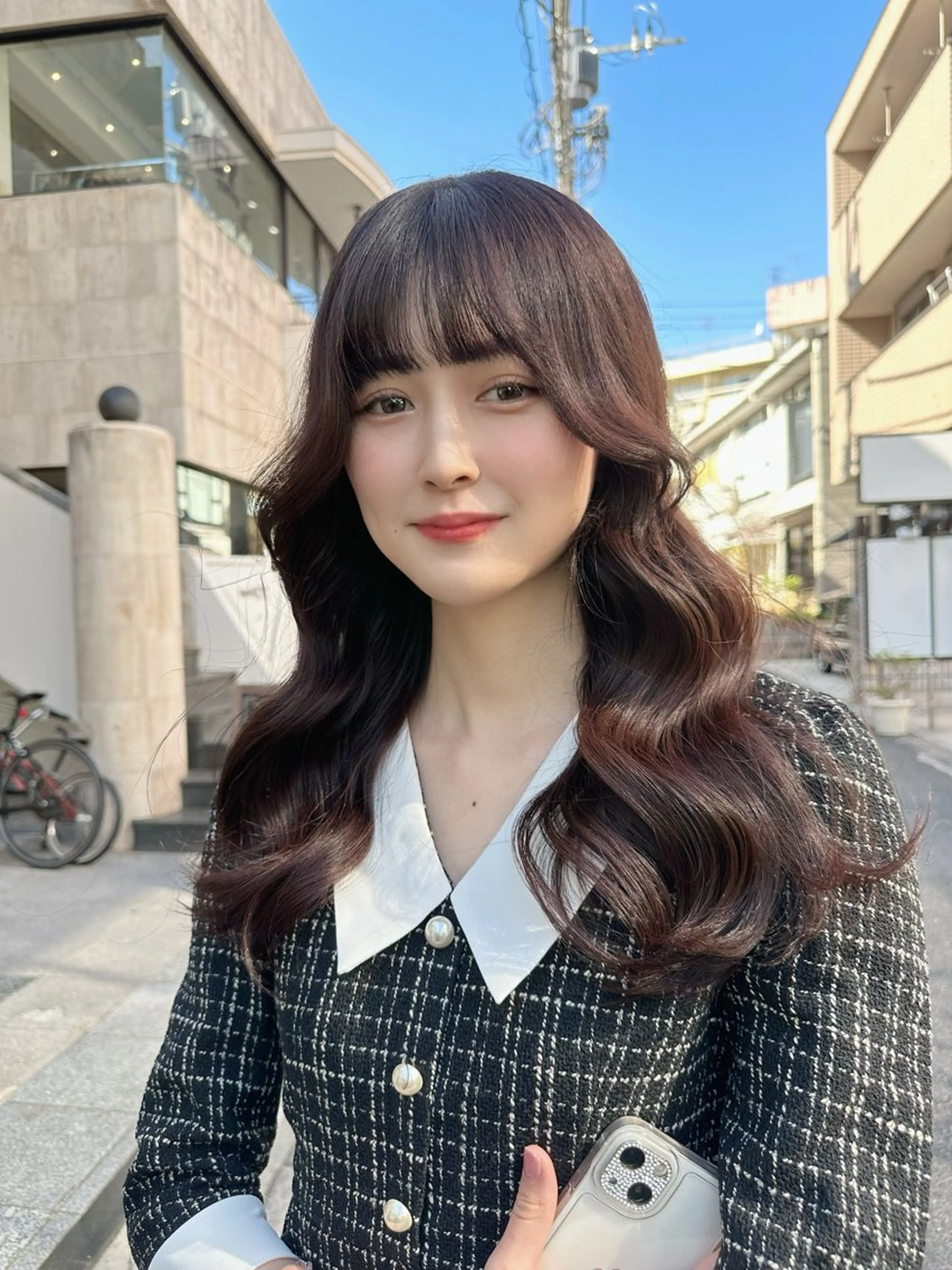 ロング カラー 切りっぱなしボブ ブリーチ ダブルカラー ハイライトカラー ブリーチなしカラー ヘアカラー トリートメント ヘッドスパ 韓国風/美髪/透明感 hiroのヘアスタイル