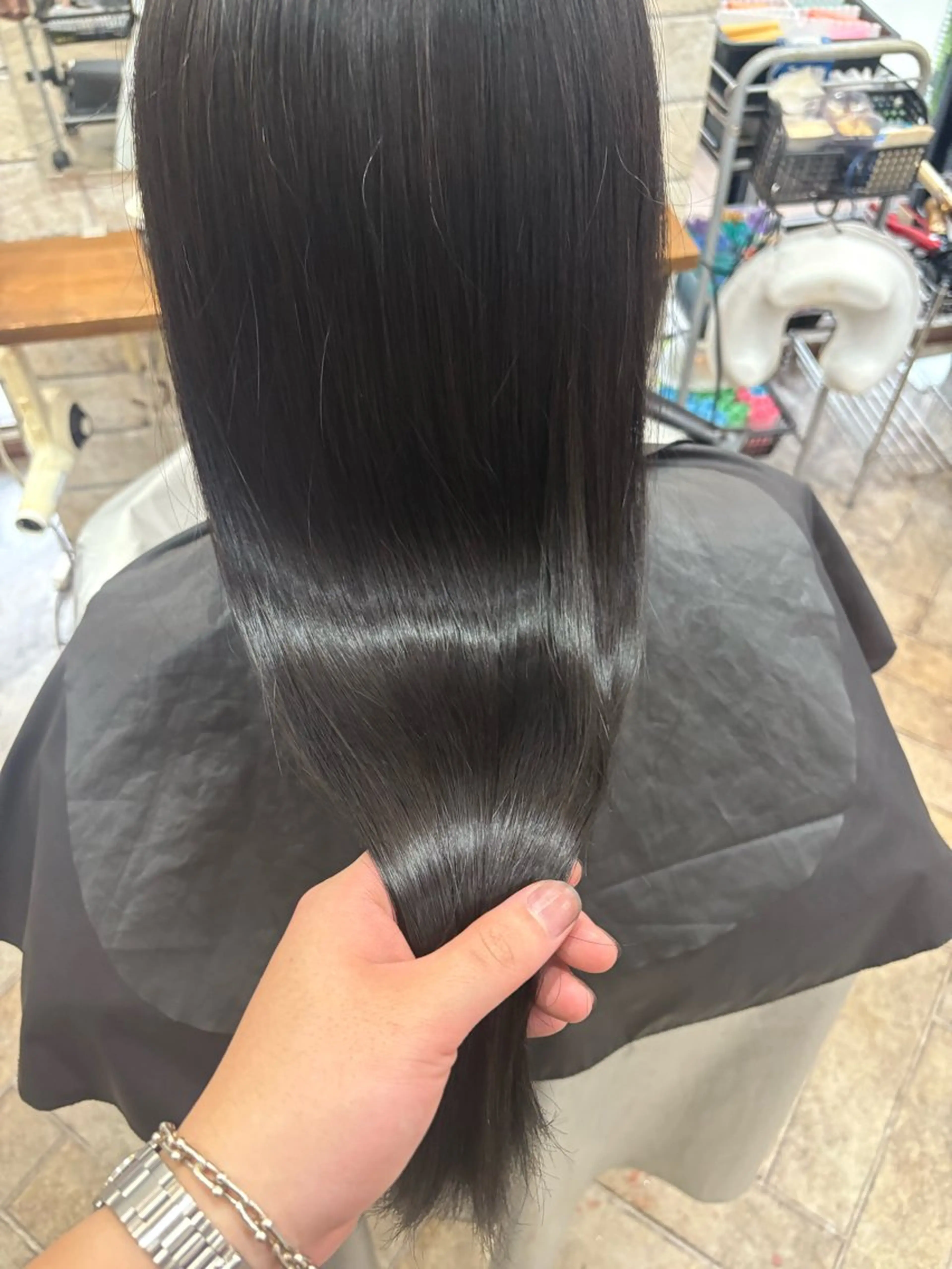 ロング カラー カット ヘアカラー トリートメント 髪質改善カラー/ レイヤー/文野のヘアスタイル