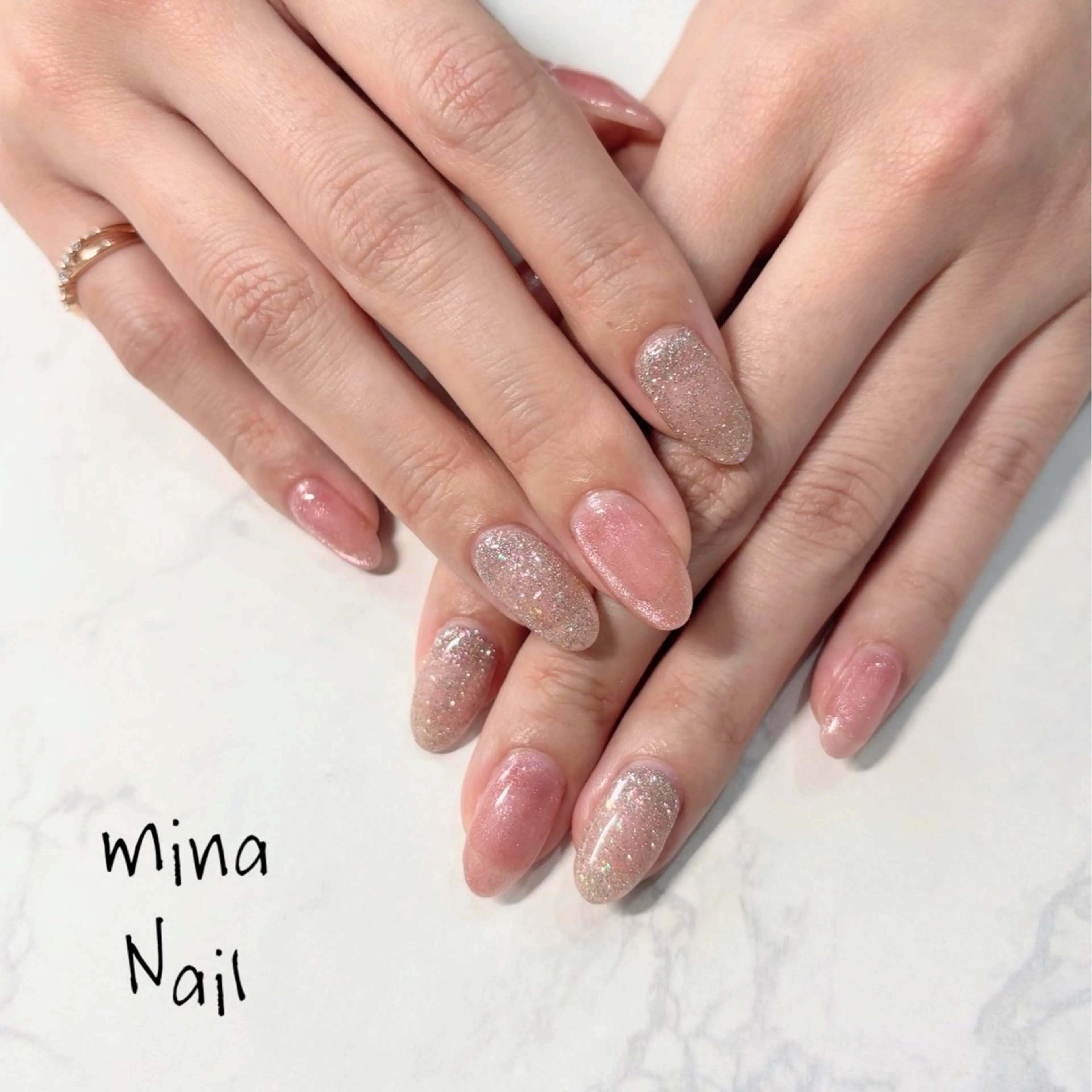 ネイル フラッシュネイル マグネットネイル mina Nailのネイルデザイン