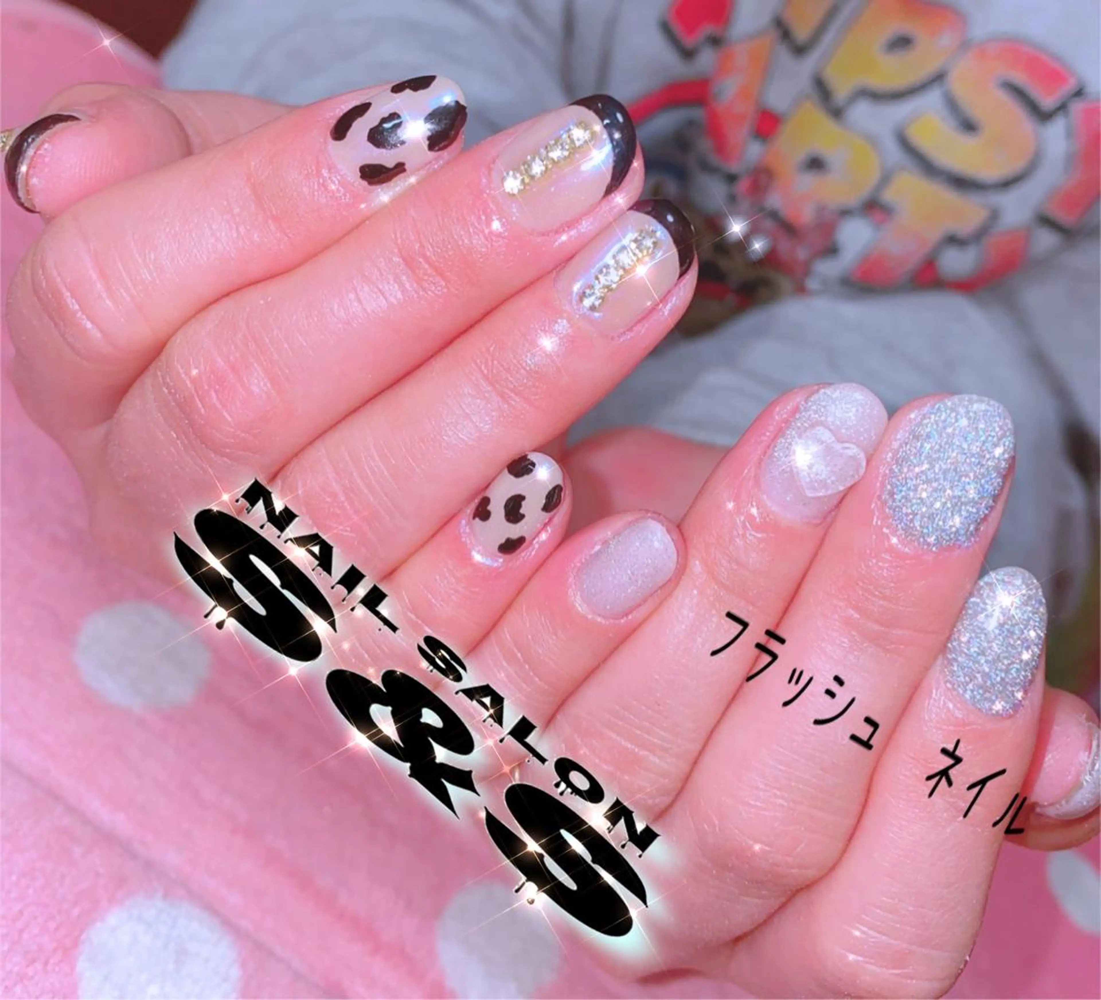 ネイル 長さ出し フラッシュネイル メンズネイル 持ち込み スカルプネイル S&S 村田小百合のネイルデザイン