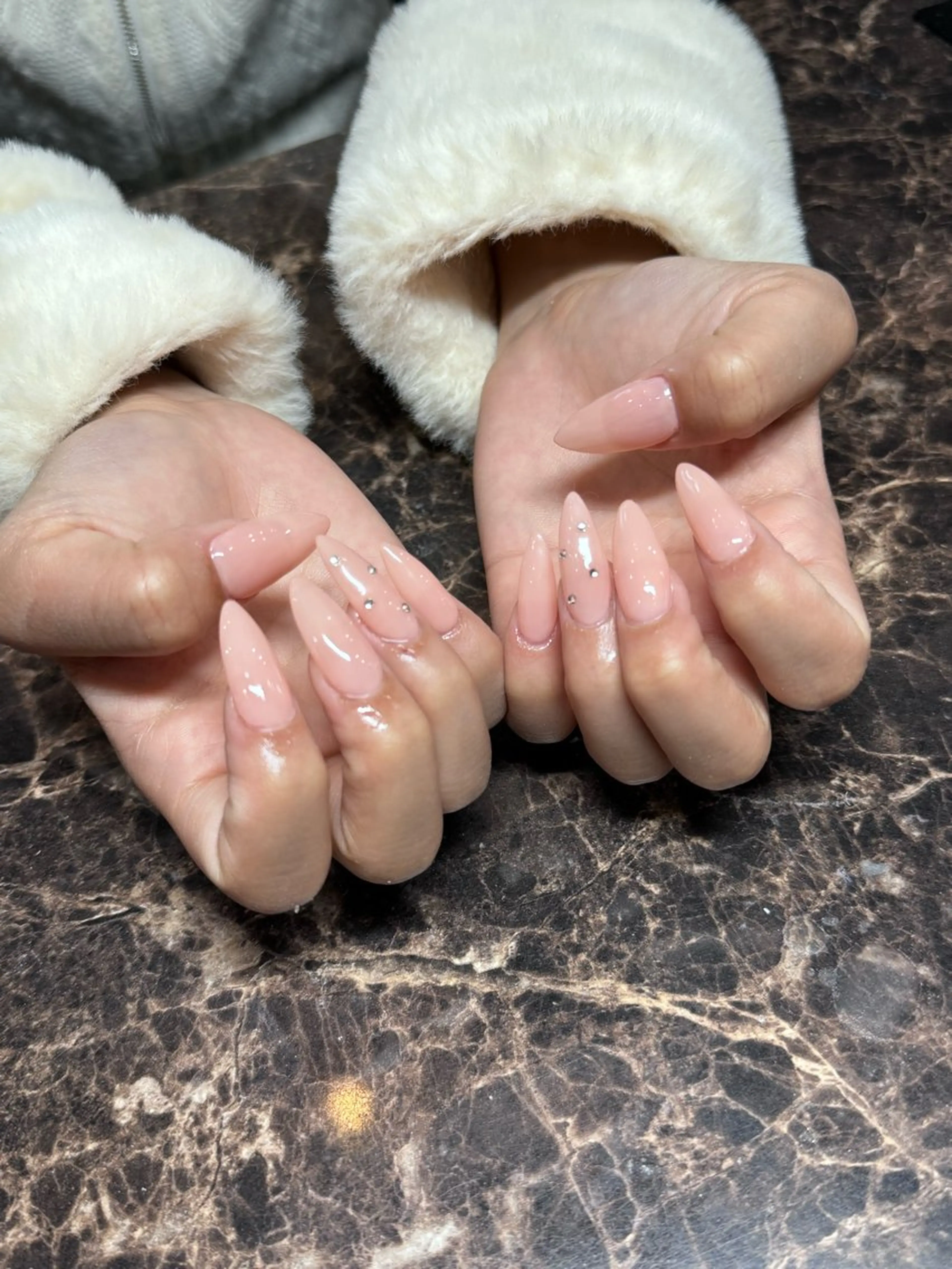 《オフなし》💎ジェルネイル ワンカラーｏｒラメグラ🦋の写真