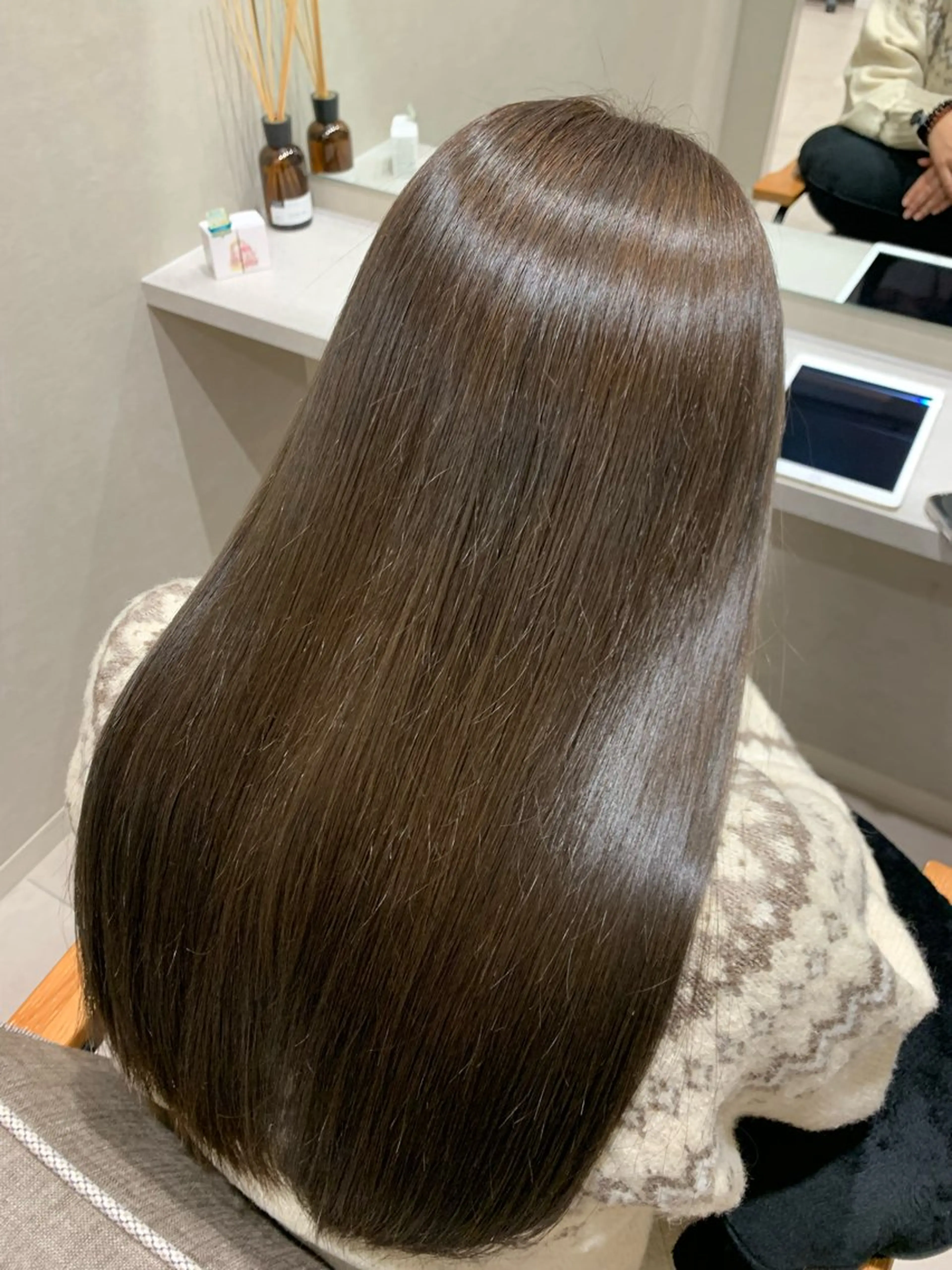 ロング カット ヘアカラー 縮毛矯正 newiネウィ _naoのヘアスタイル