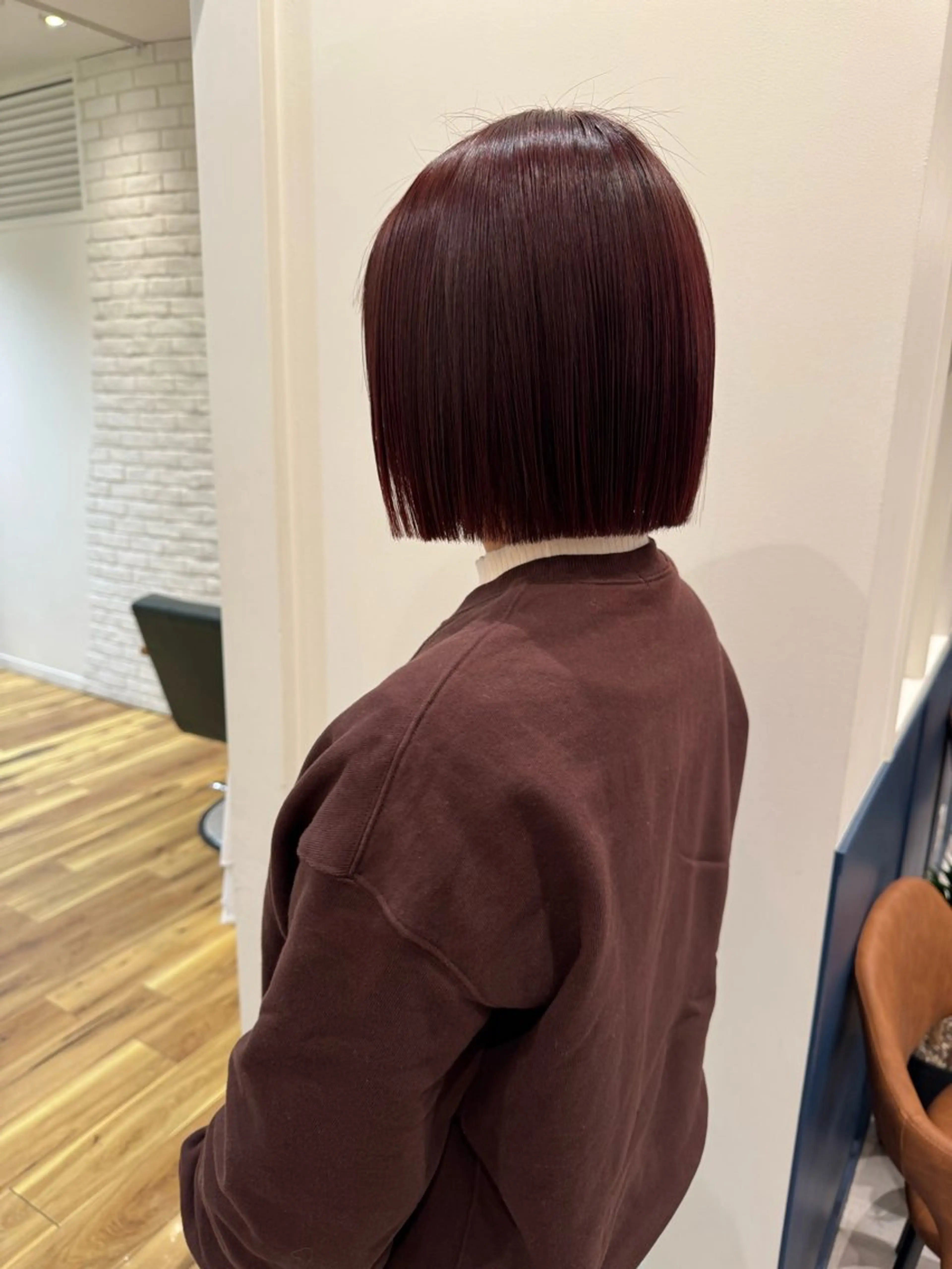 ミディアム ボブ ヘアカラー トリートメント lag by  シゲルカットクラブ　神田久志本店所属・清原 佳乃のヘアスタイル