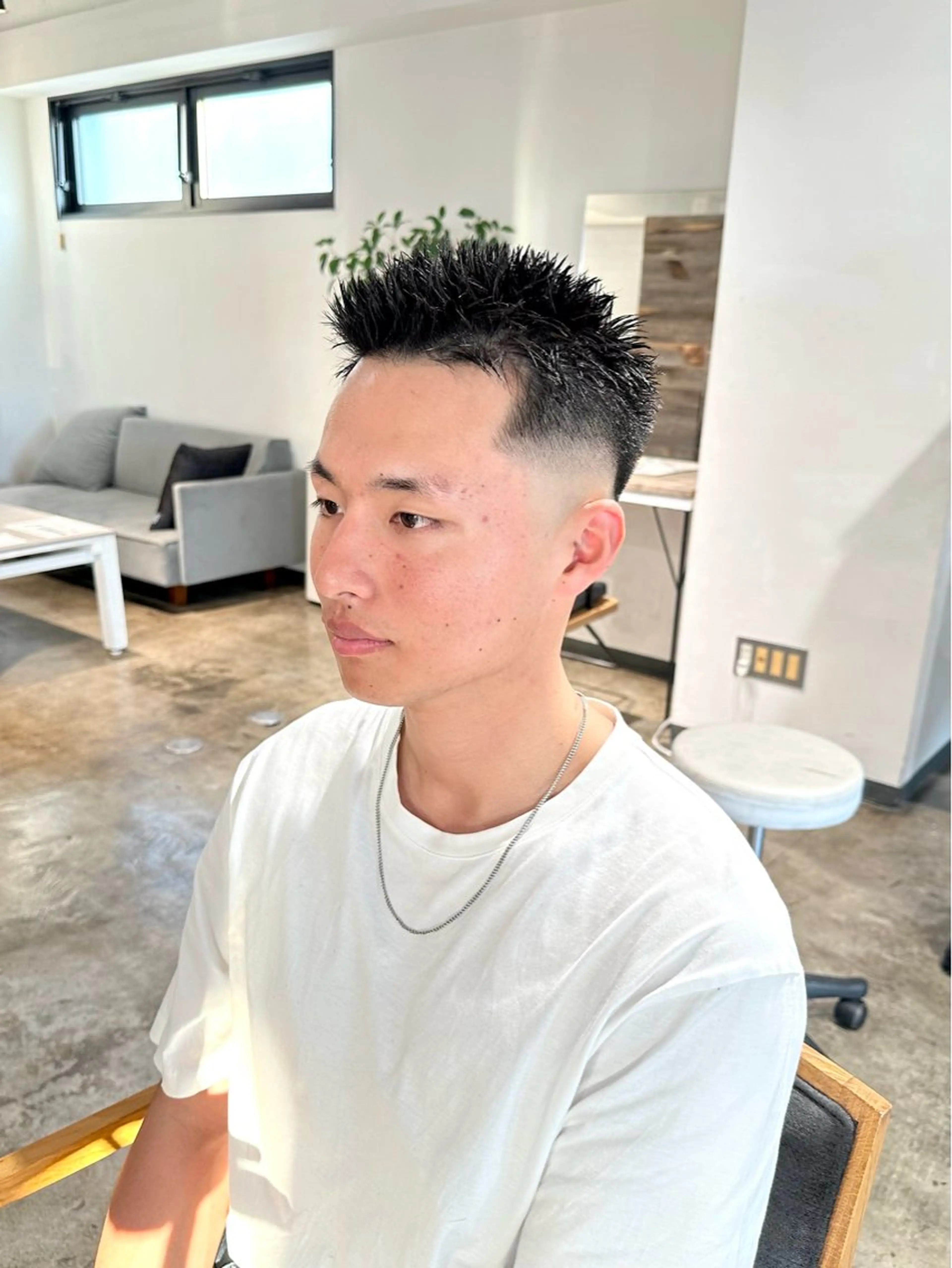 メンズ フェードカット スキンフェード スパイキーショート 刈り上げ カット 骨格補正施術/メンズ 専門美容師/YUYAのヘアスタイル