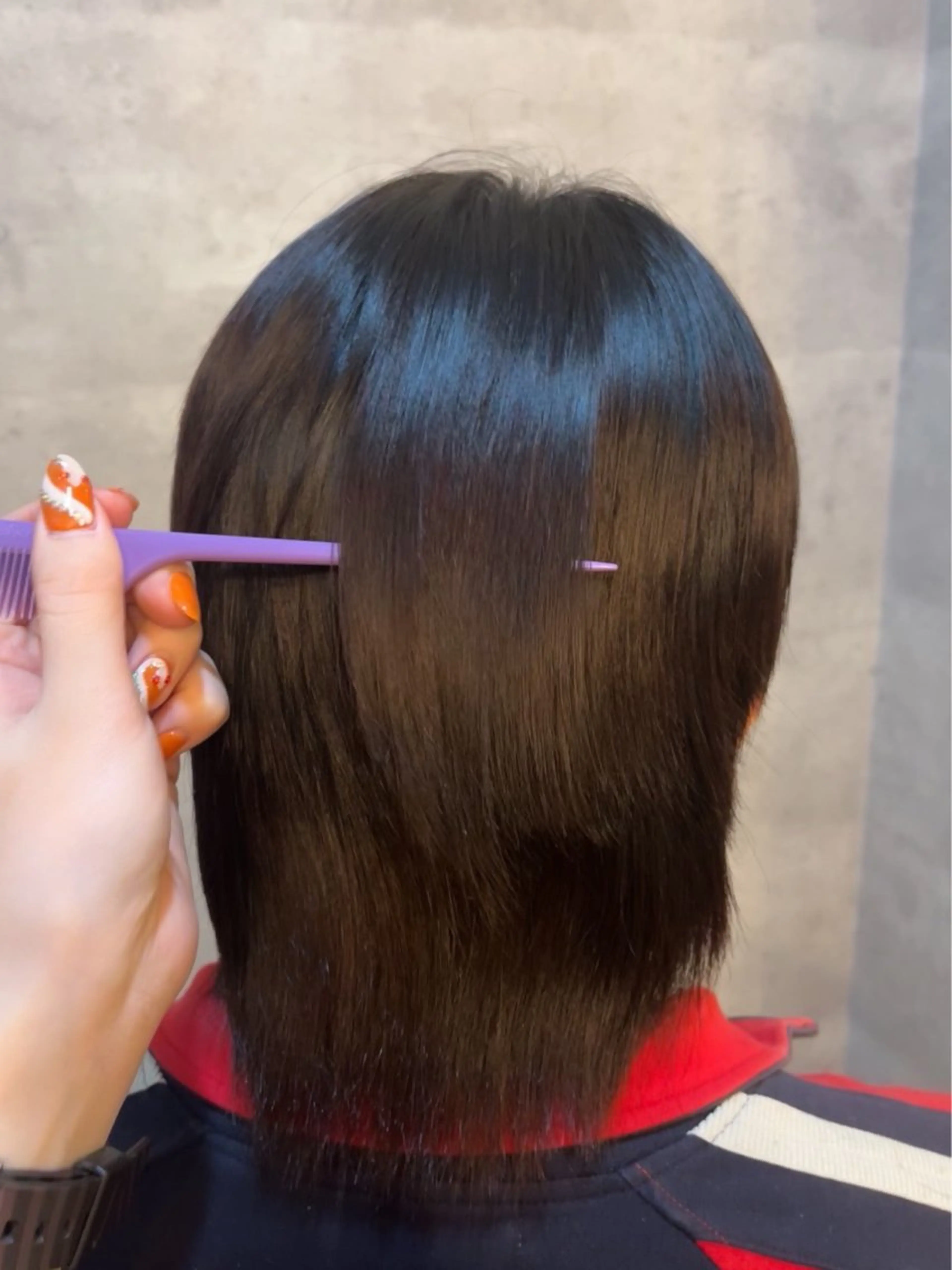 ショート パーマ 縮毛矯正 イロアイヘアー Renのヘアスタイル