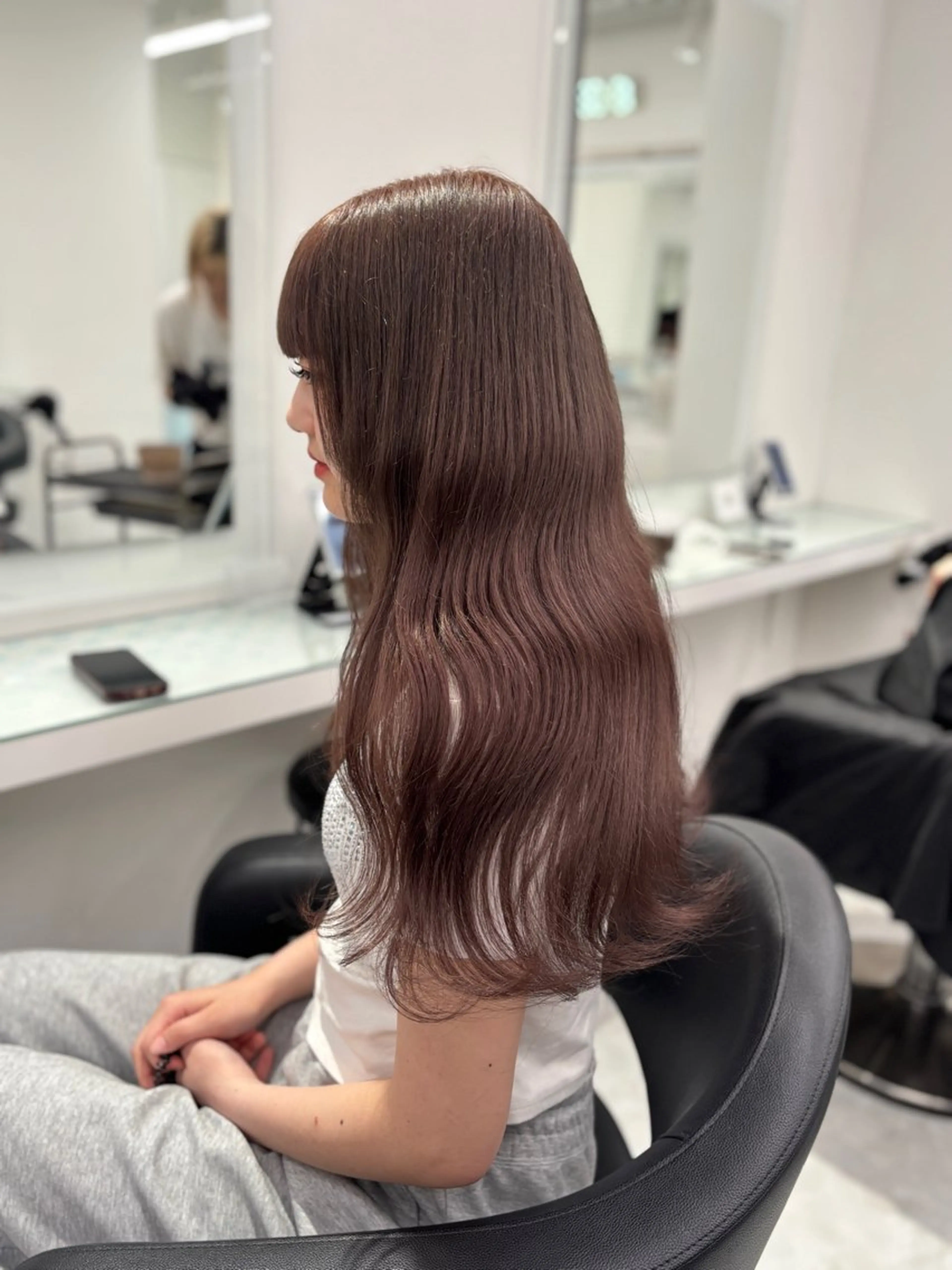 ロング カラー ヘアカラー トリートメント 💖ミルクティー💖 あかり💖のヘアスタイル