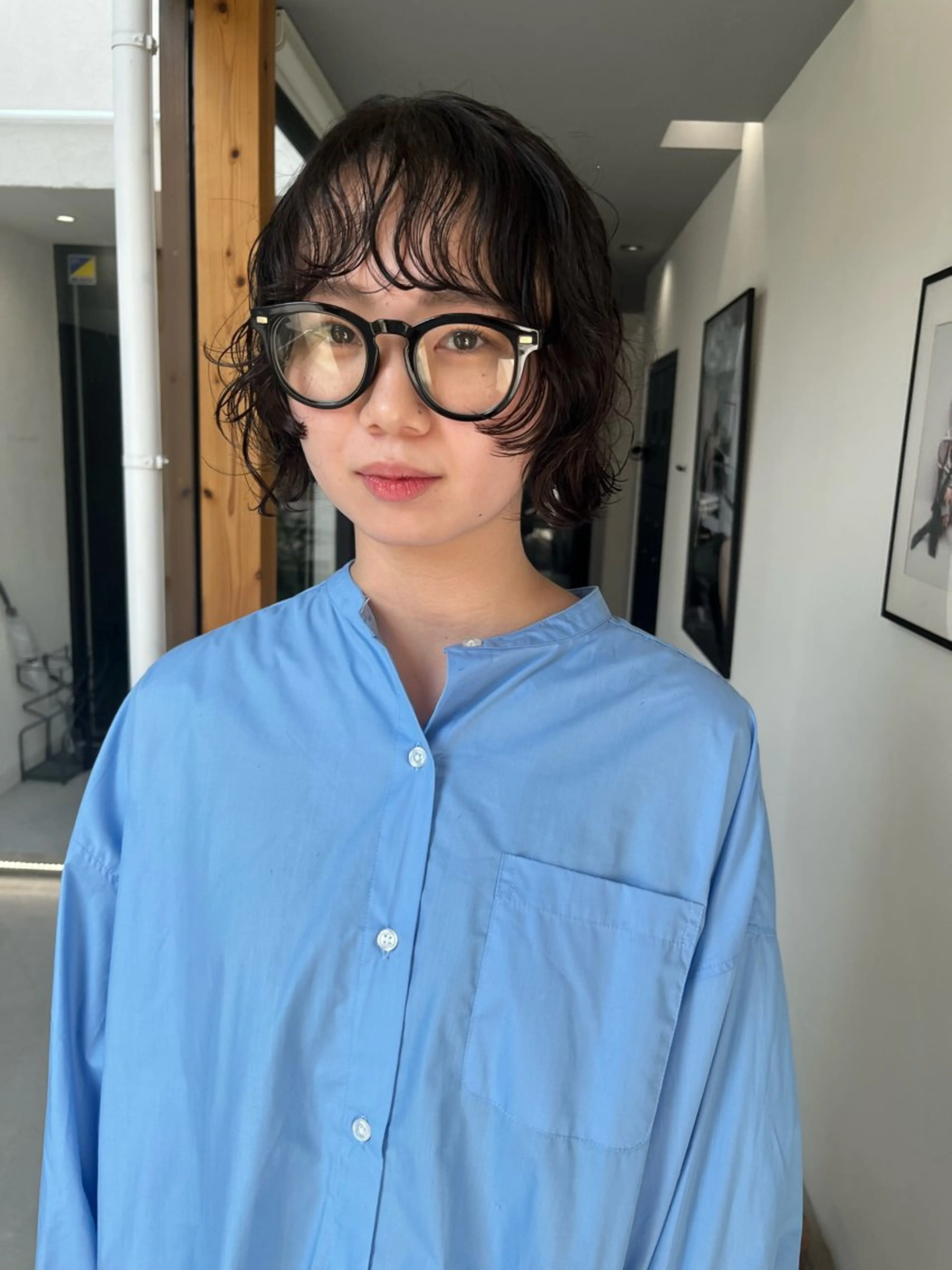 ショート ボブ レイヤーカット カット パーマ heir studio Baretta所属・山本 銀次郎のヘアスタイル