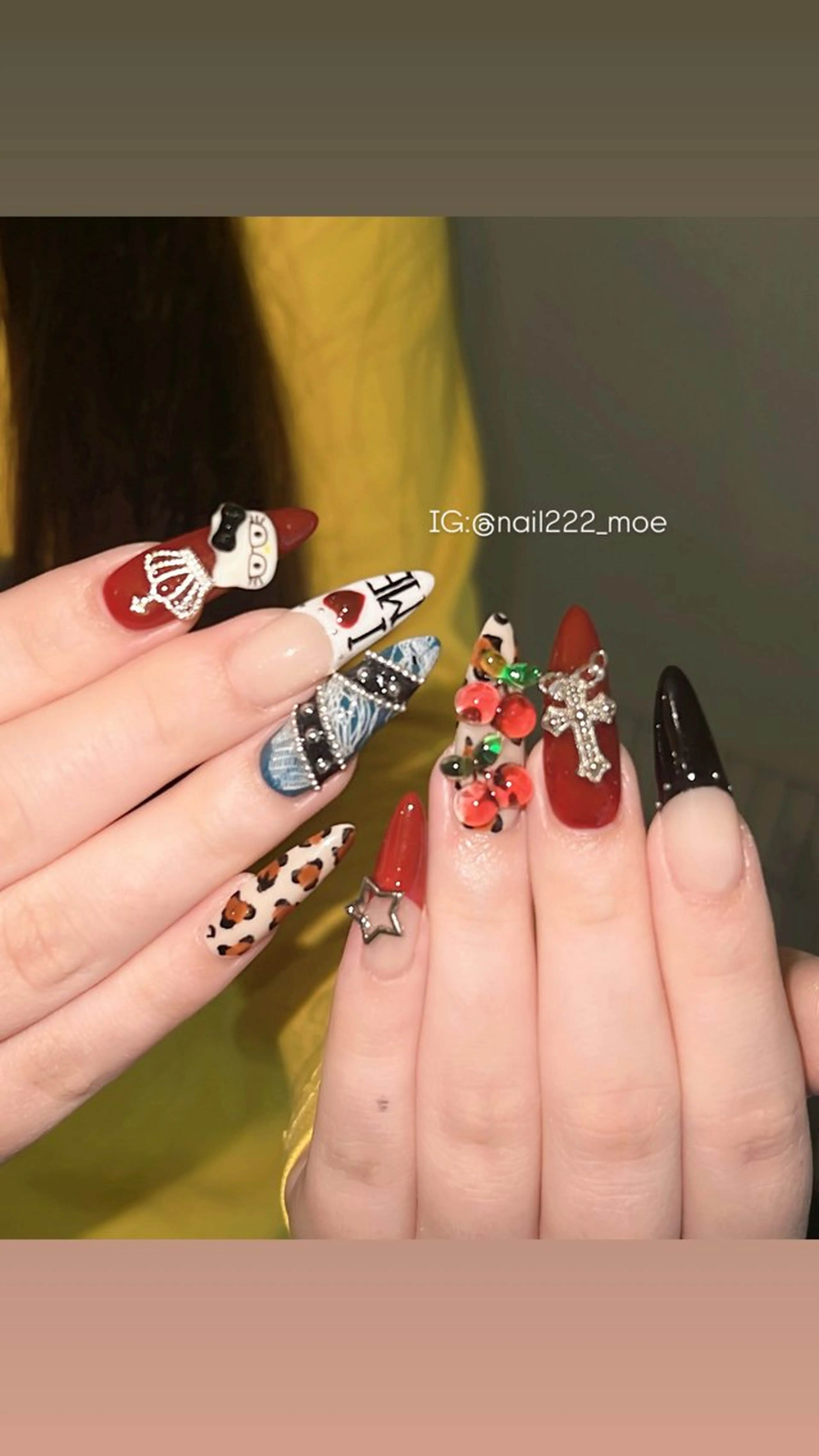 ネイル ハンドネイル ⟡.*222⋰˚☆ MöEのネイルデザイン