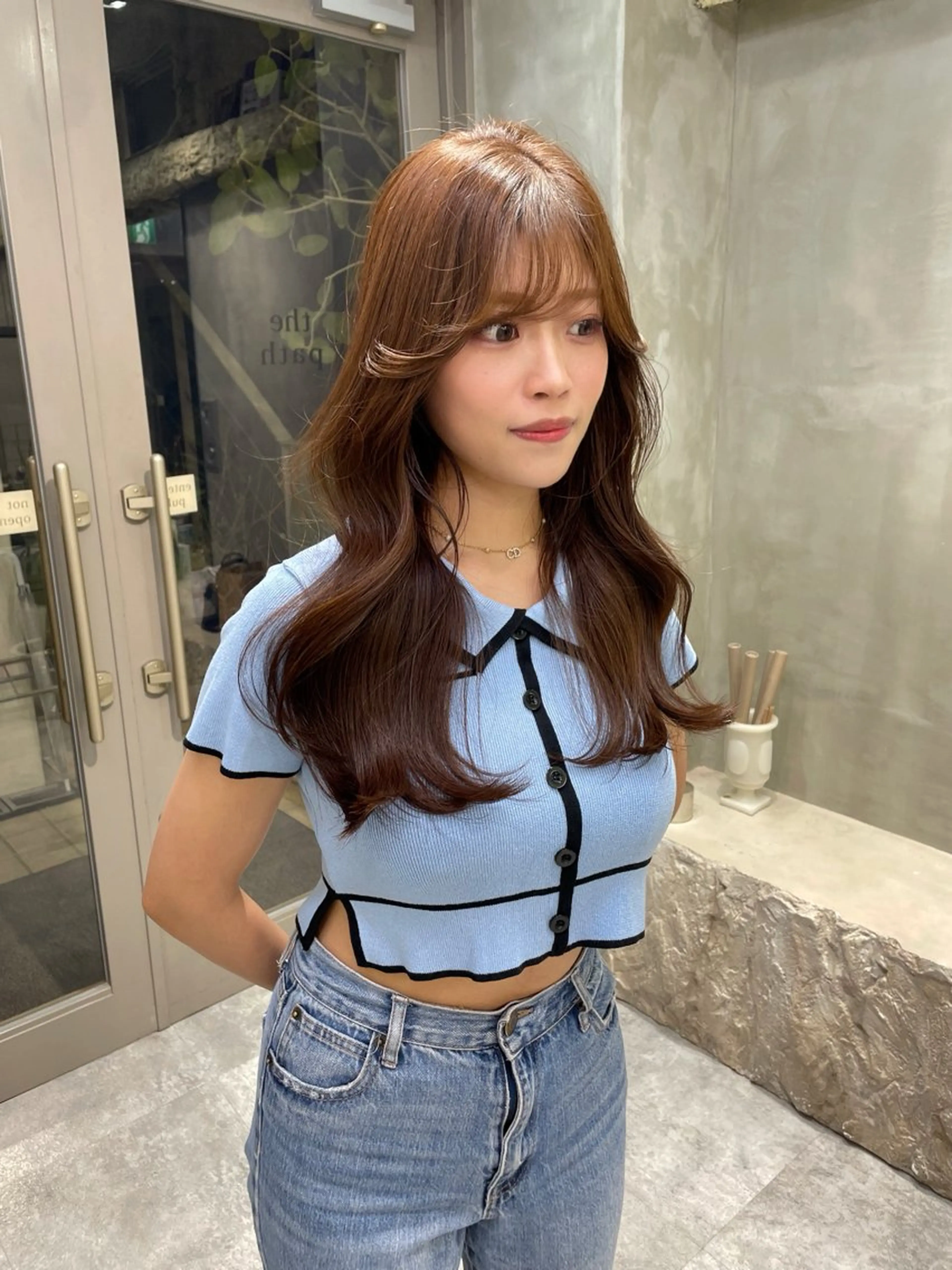 セミロング カラー the path shogo🌻のヘアスタイル