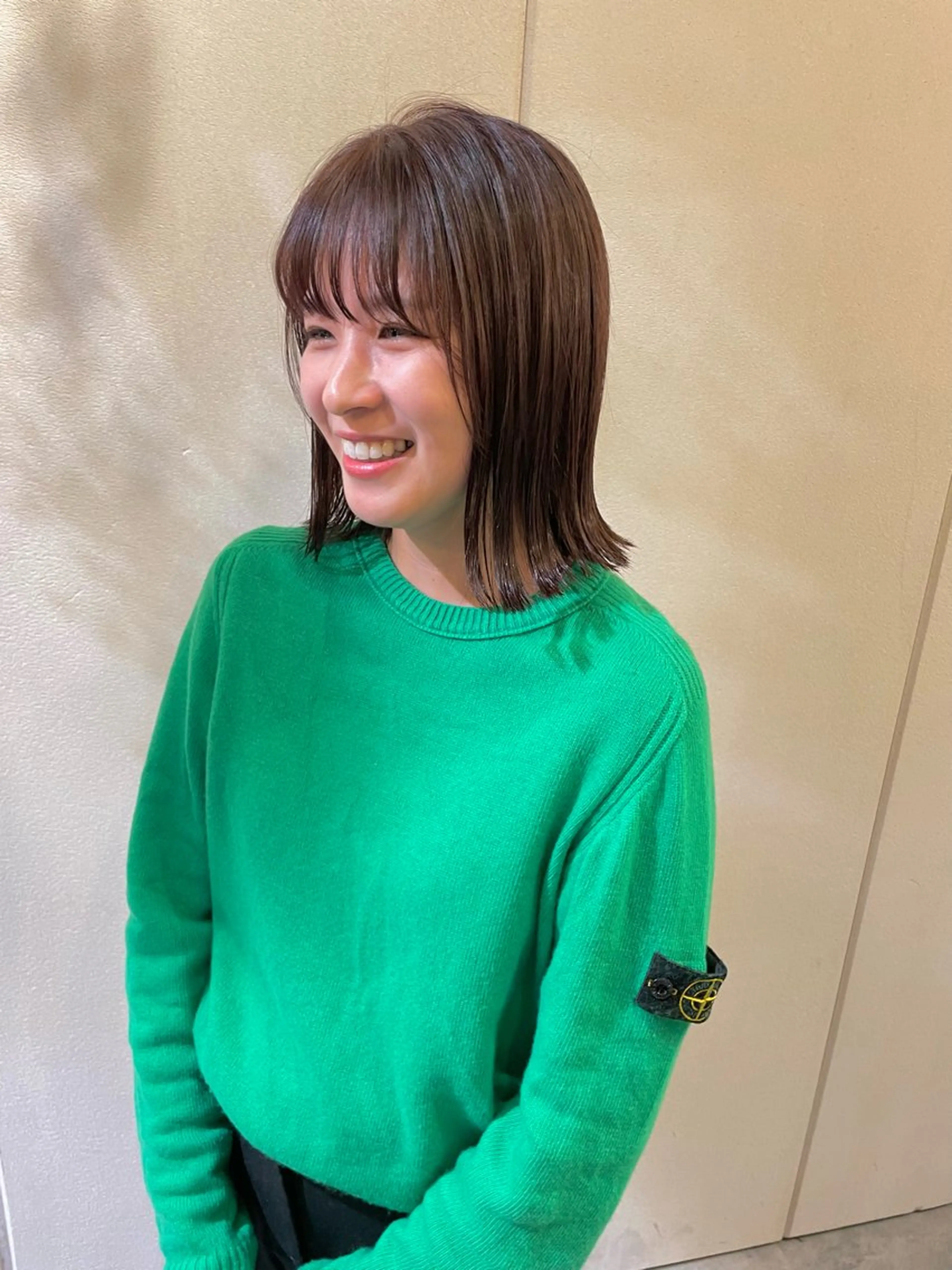 ミディアム ヘアカラー トリートメント 透明感カラー 🦋AYAのヘアスタイル