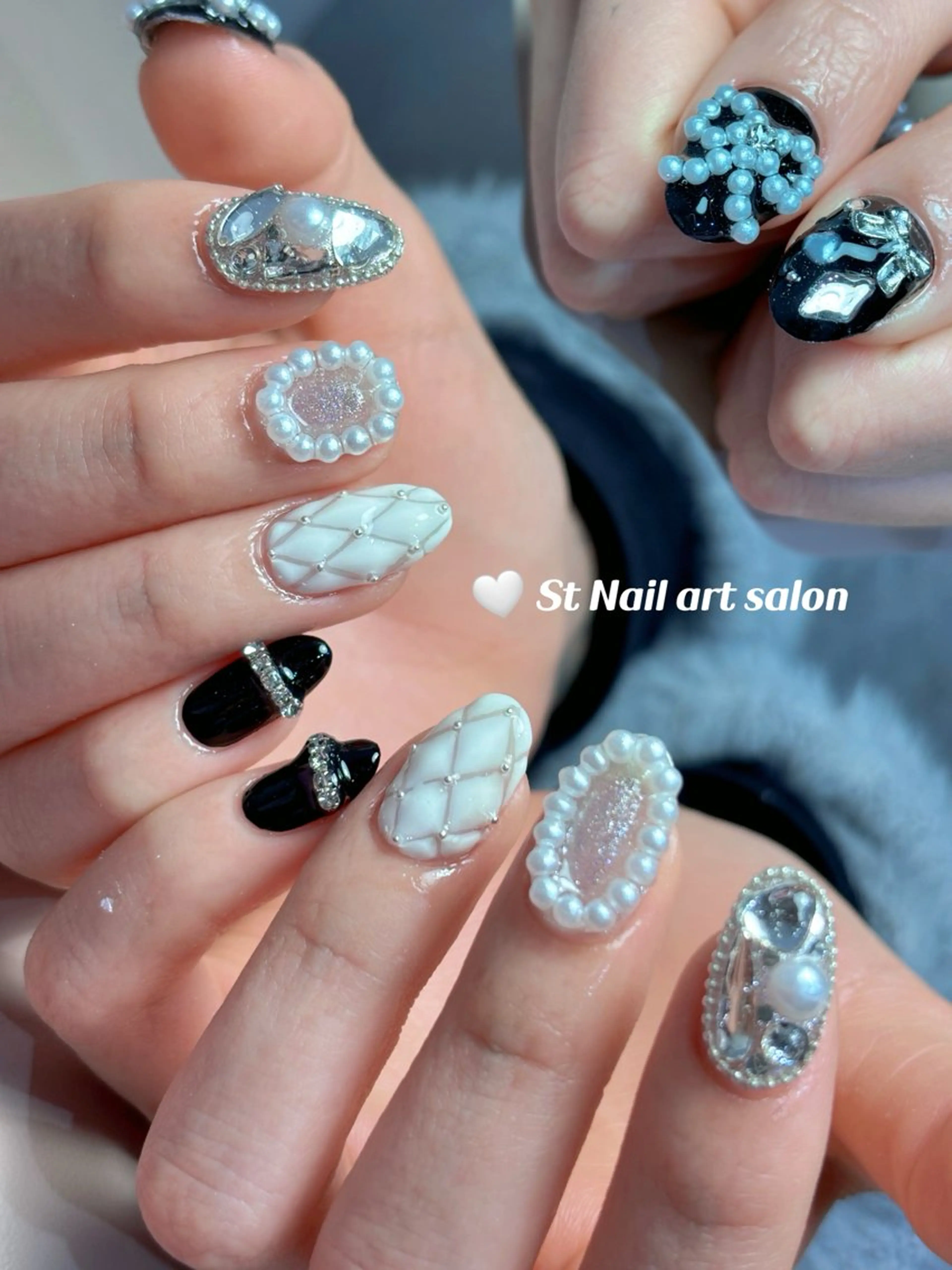 ネイル ストーンネイル ハンドネイル St Nail Matsudoのネイルデザイン