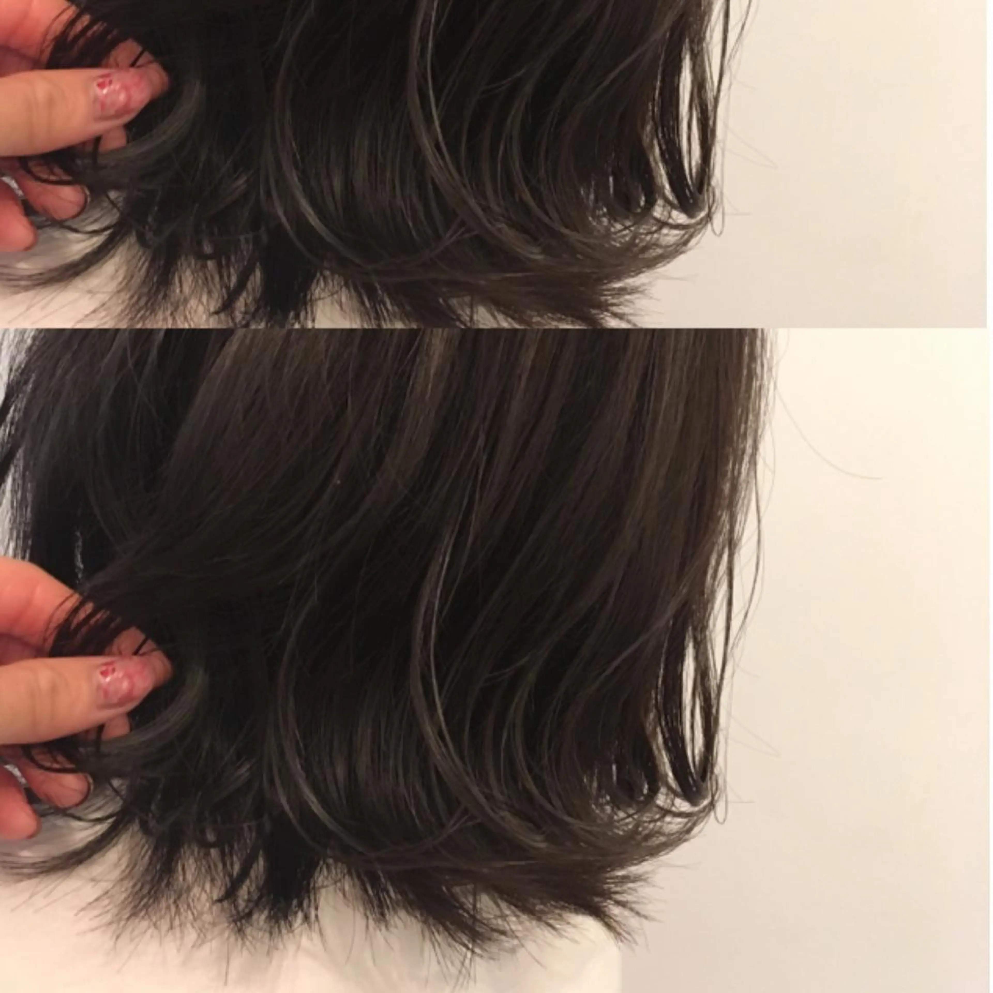 ミディアム カラー RINA🧤 デザインとボブのヘアスタイル