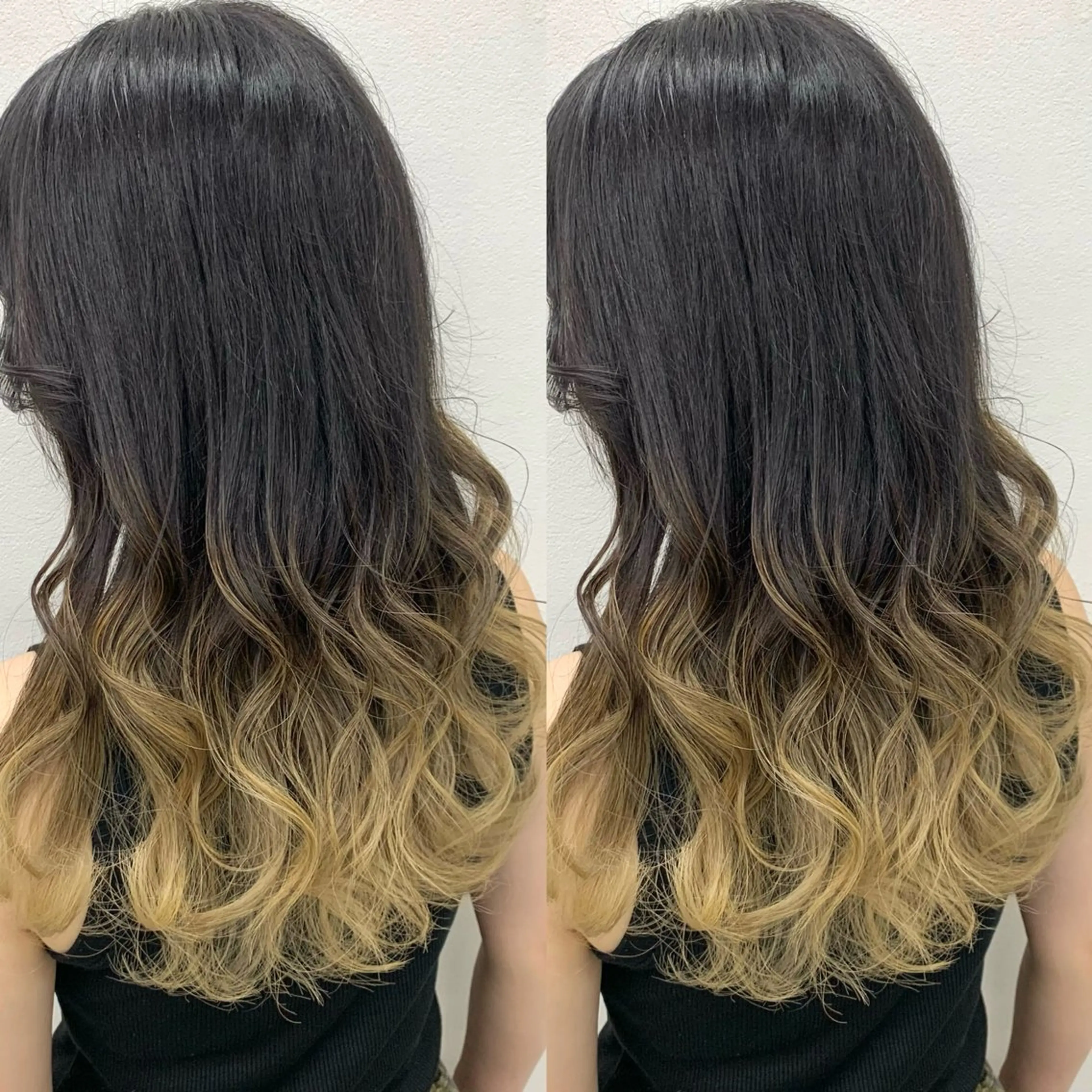 ロング カット ヘアカラー ブリーチ無しカラー✨ 美鈴のヘアスタイル