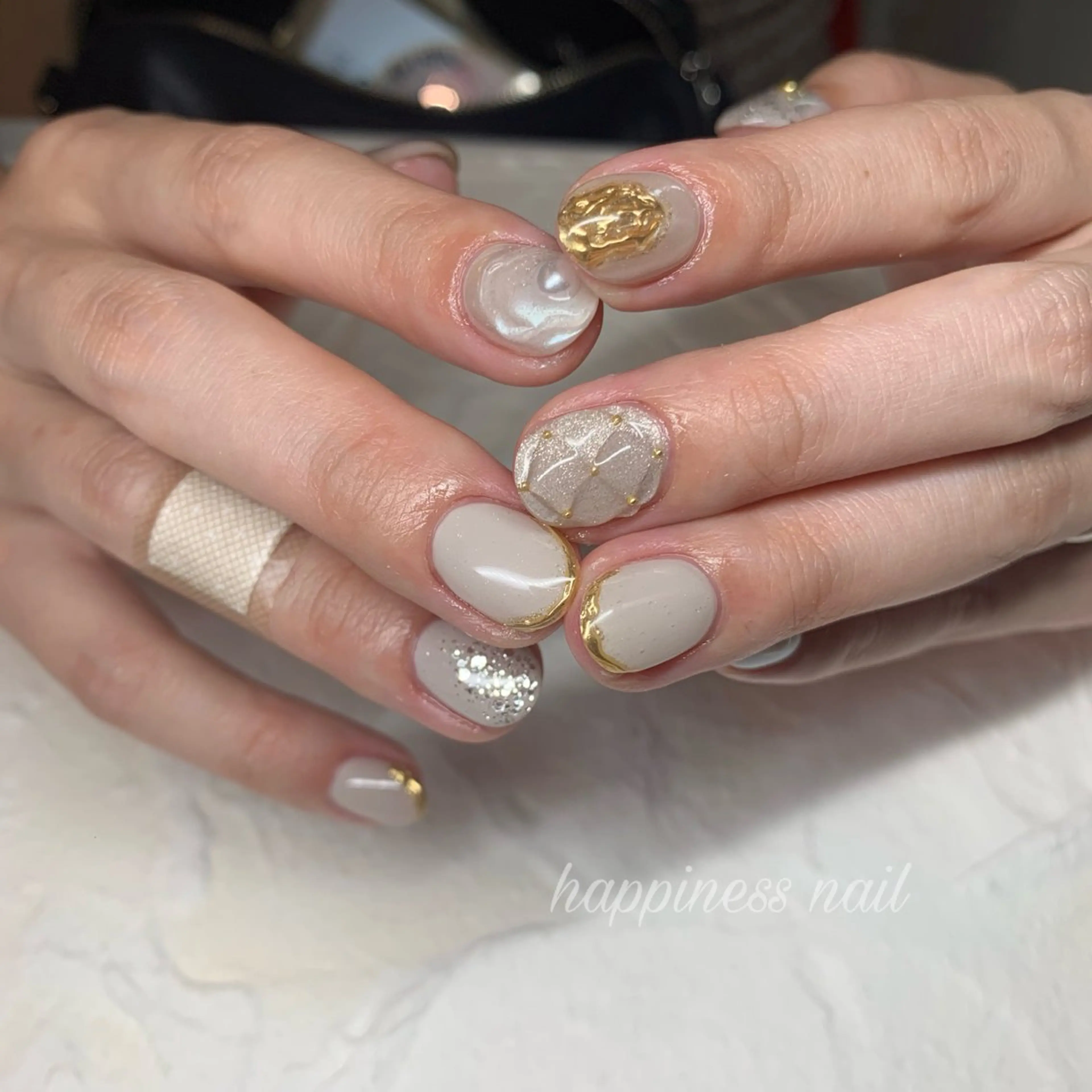 ネイル ジェルネイル ロングネイル スカルプネイル ネイルチップ ワンホンネイル happiness nailのネイルデザイン