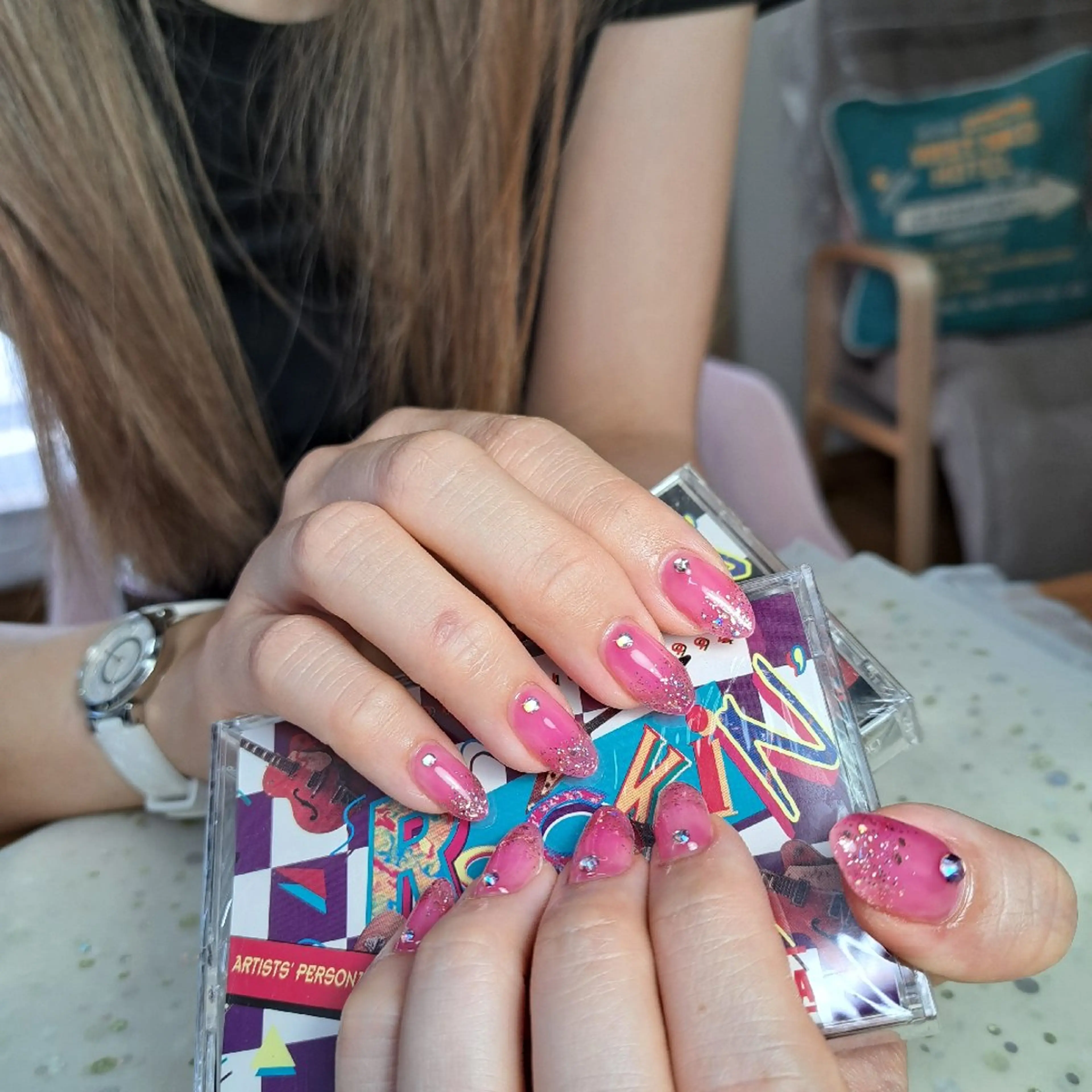 ネイル ラメ(グリッター) ラメグラデーション HAYASHI  Nのネイルデザイン