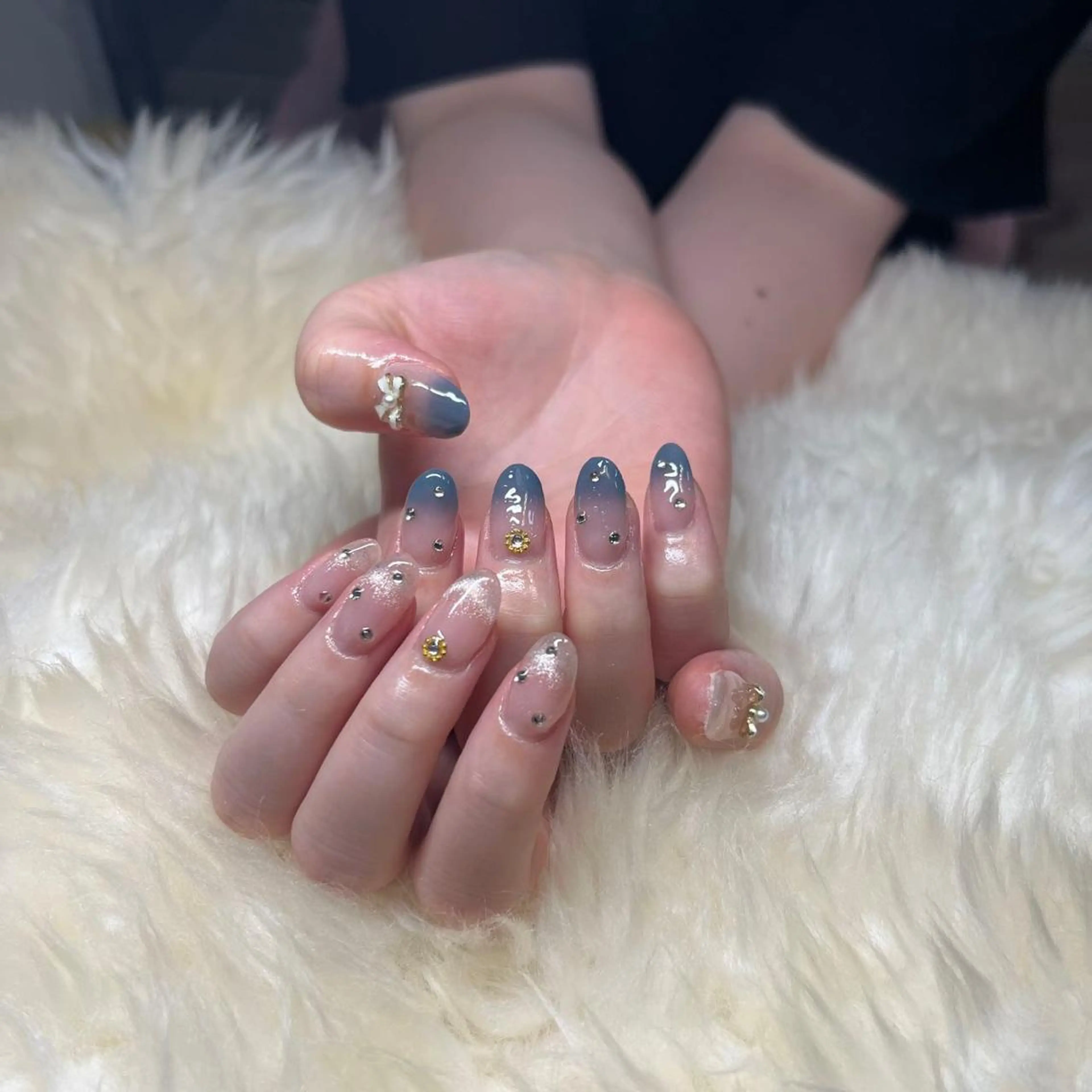 ロング ハンドネイル ハンドケア 💜MIYA nail川崎店のネイルデザイン