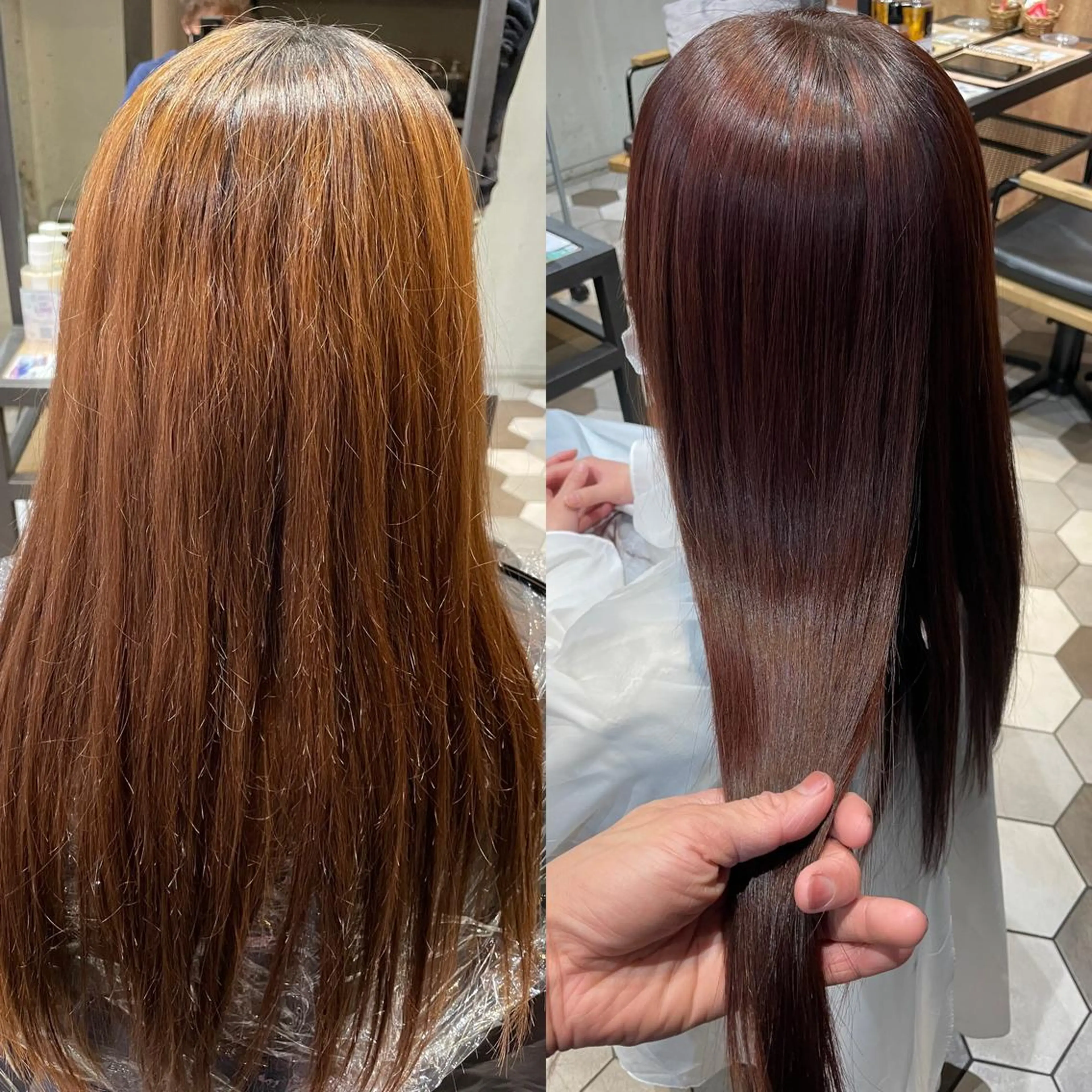 ロング カラー パーマ 髪質改善 縮毛矯正 ストレートパーマ カット ヘアカラー 縮毛矯正 トリートメント 縞田 健一のヘアスタイル