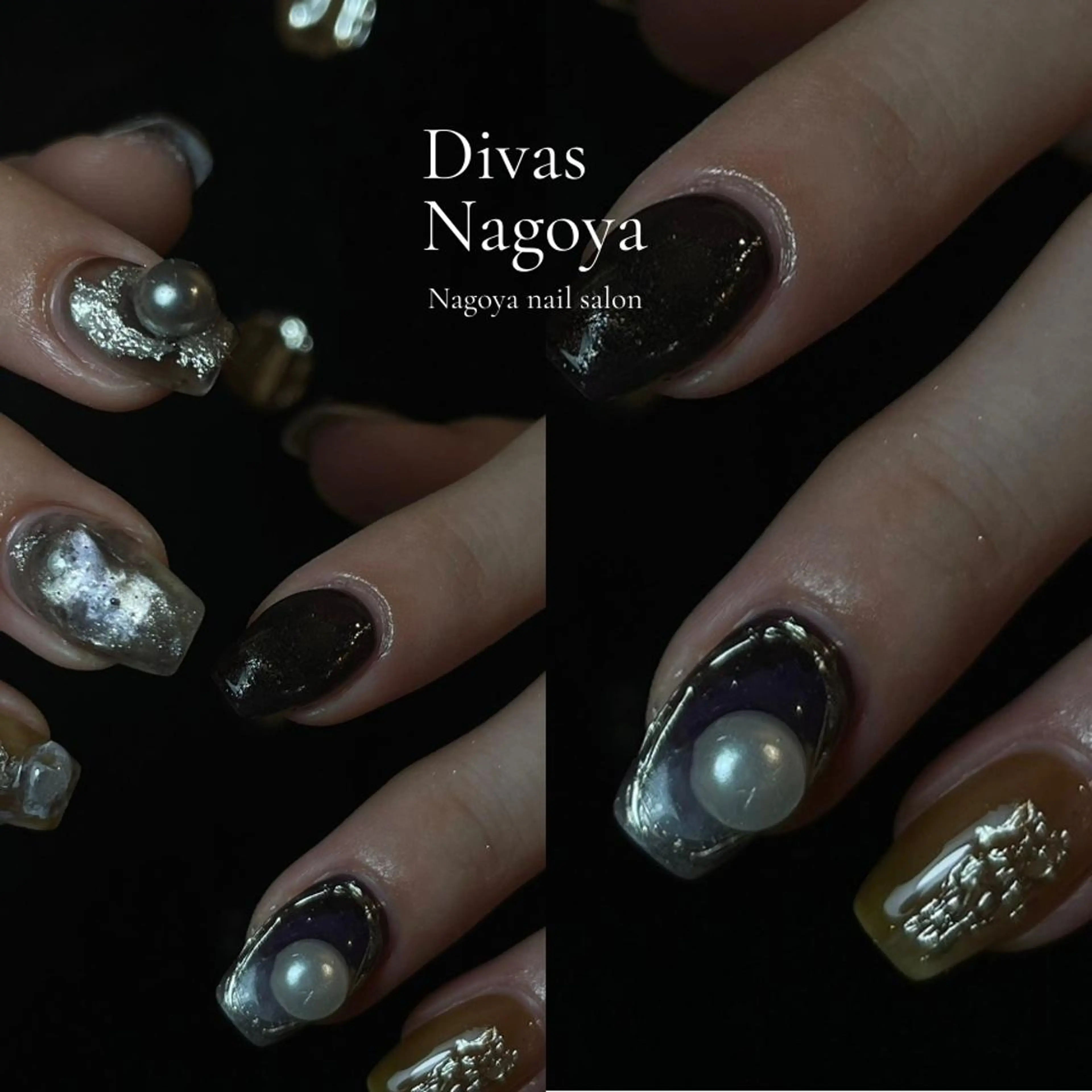 ネイル アートネイル 長さ出し ジェルネイル 韓国ネイル マグネットネイル 🎀Sakae D.d nail🎀のネイルデザイン