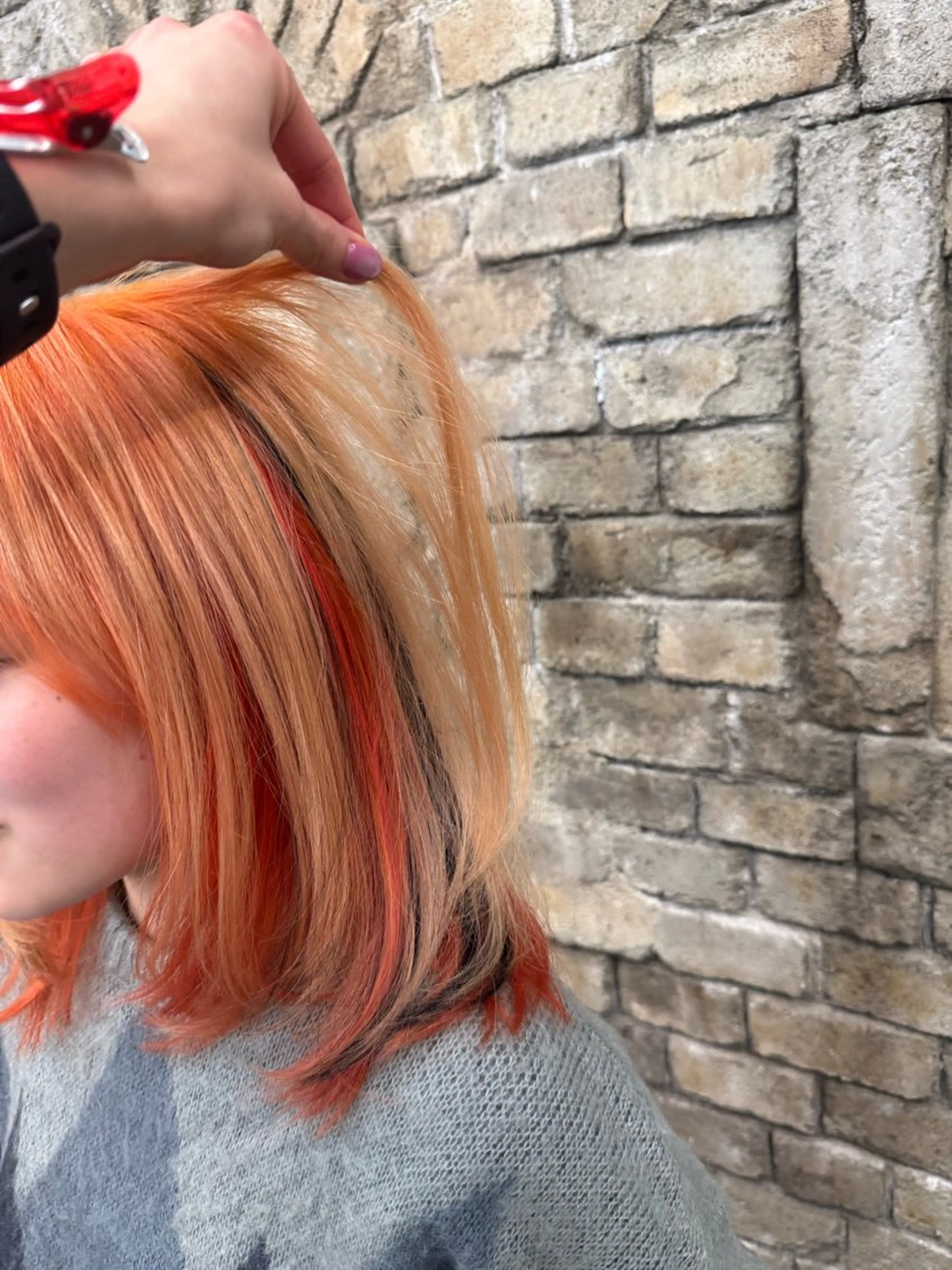 ミディアム カラー ヘアカラー あなたのお悩み改善" You"💚❤️💛のヘアスタイル