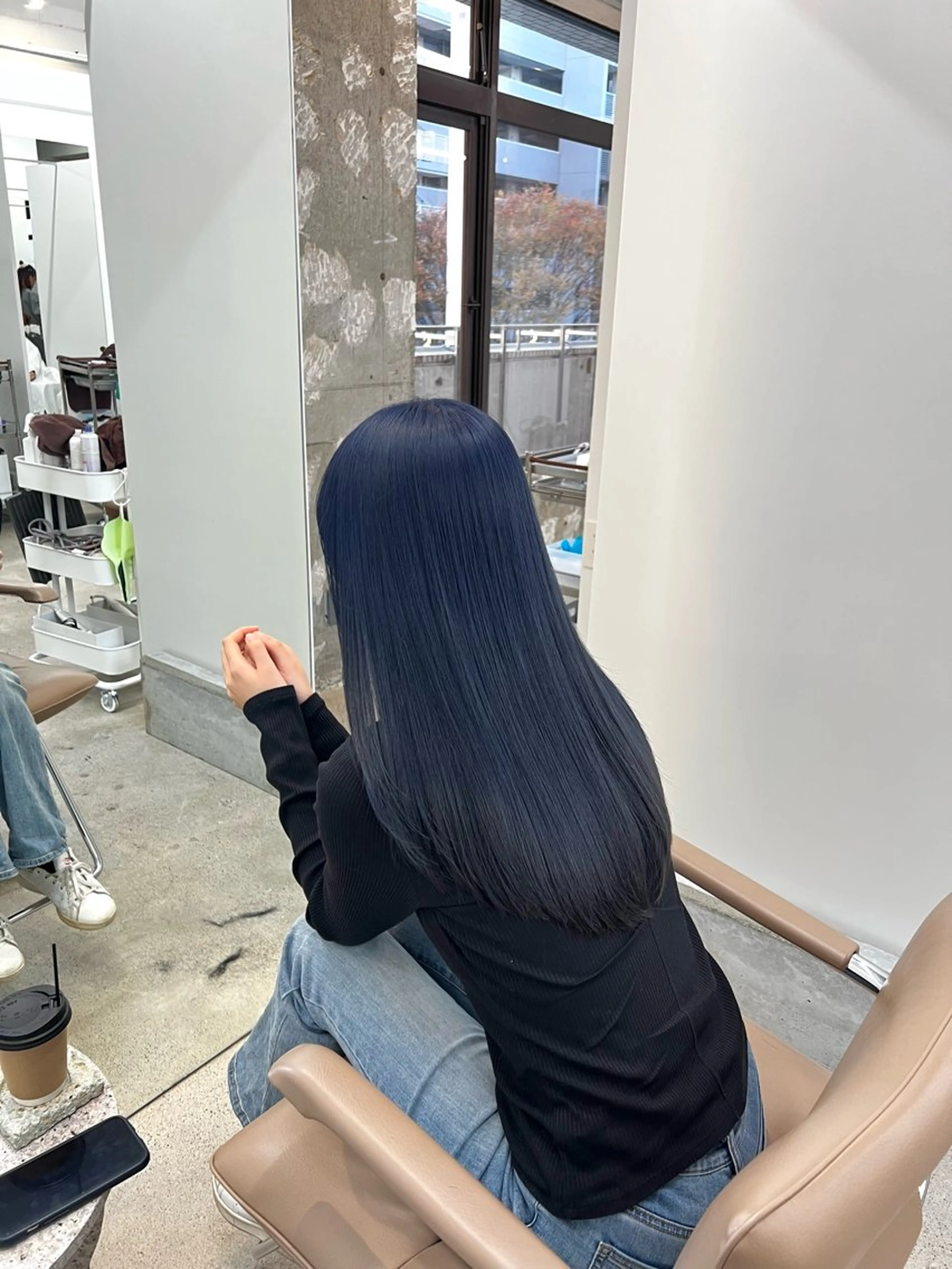 ロング カラー ブリーチ ブルーカラー ヘアカラー トリートメント SYS by fit /HONOKAのヘアスタイル