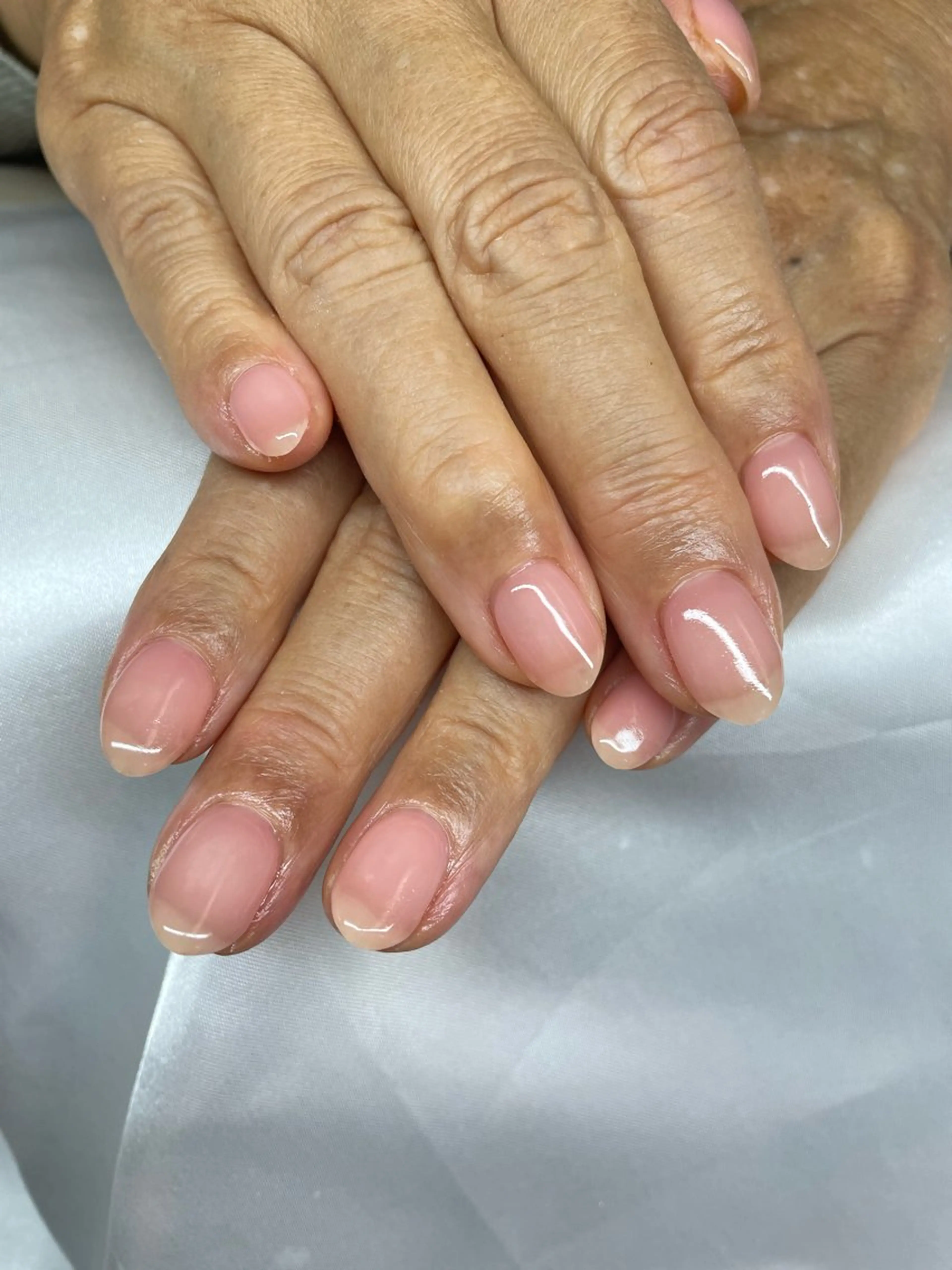 ネイル クリアネイル ピンク ハンドネイル Mynail MIZUNOのネイルデザイン