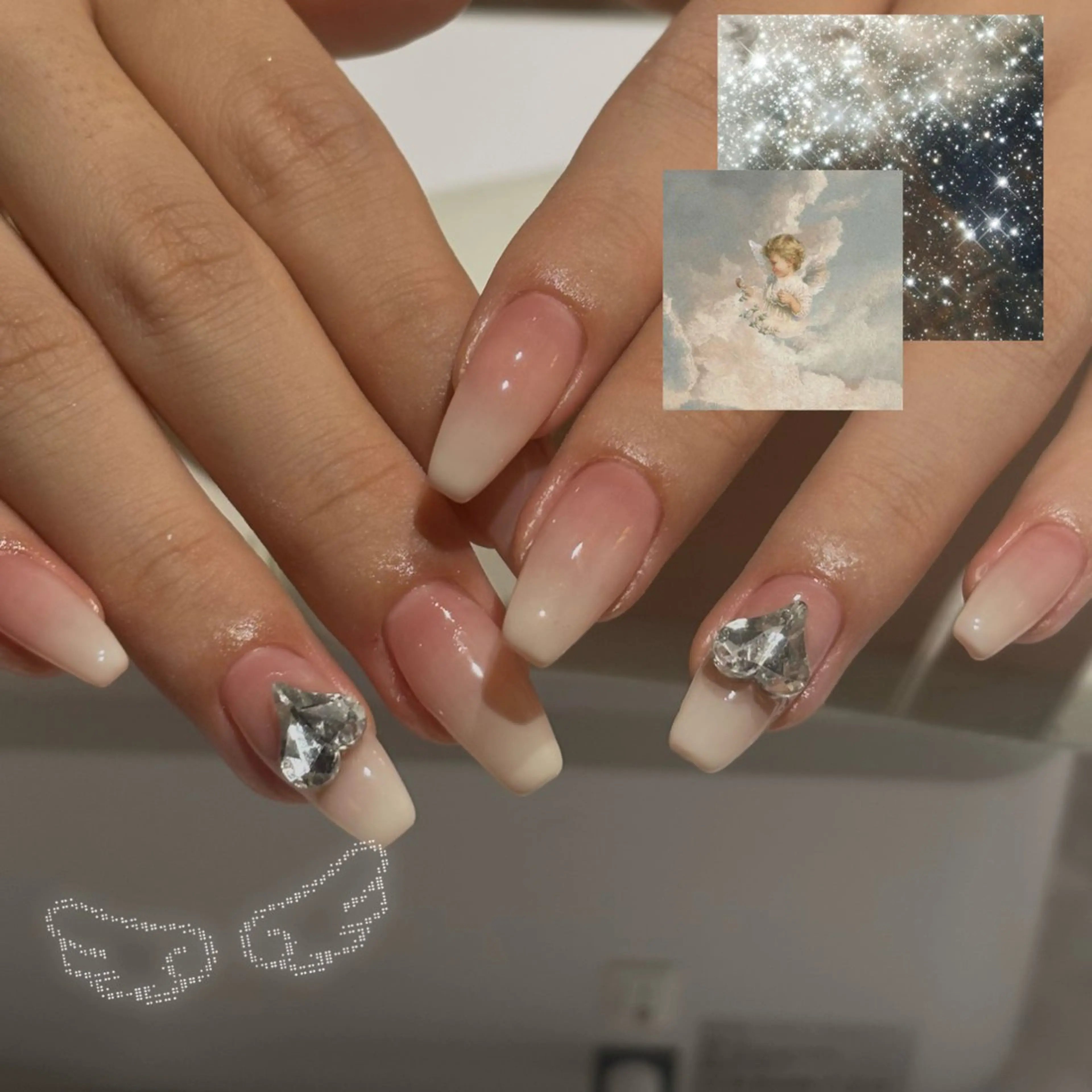 🎀✨🤍ラメグラデーションorカラーグラデーション🤍✨🎀の写真