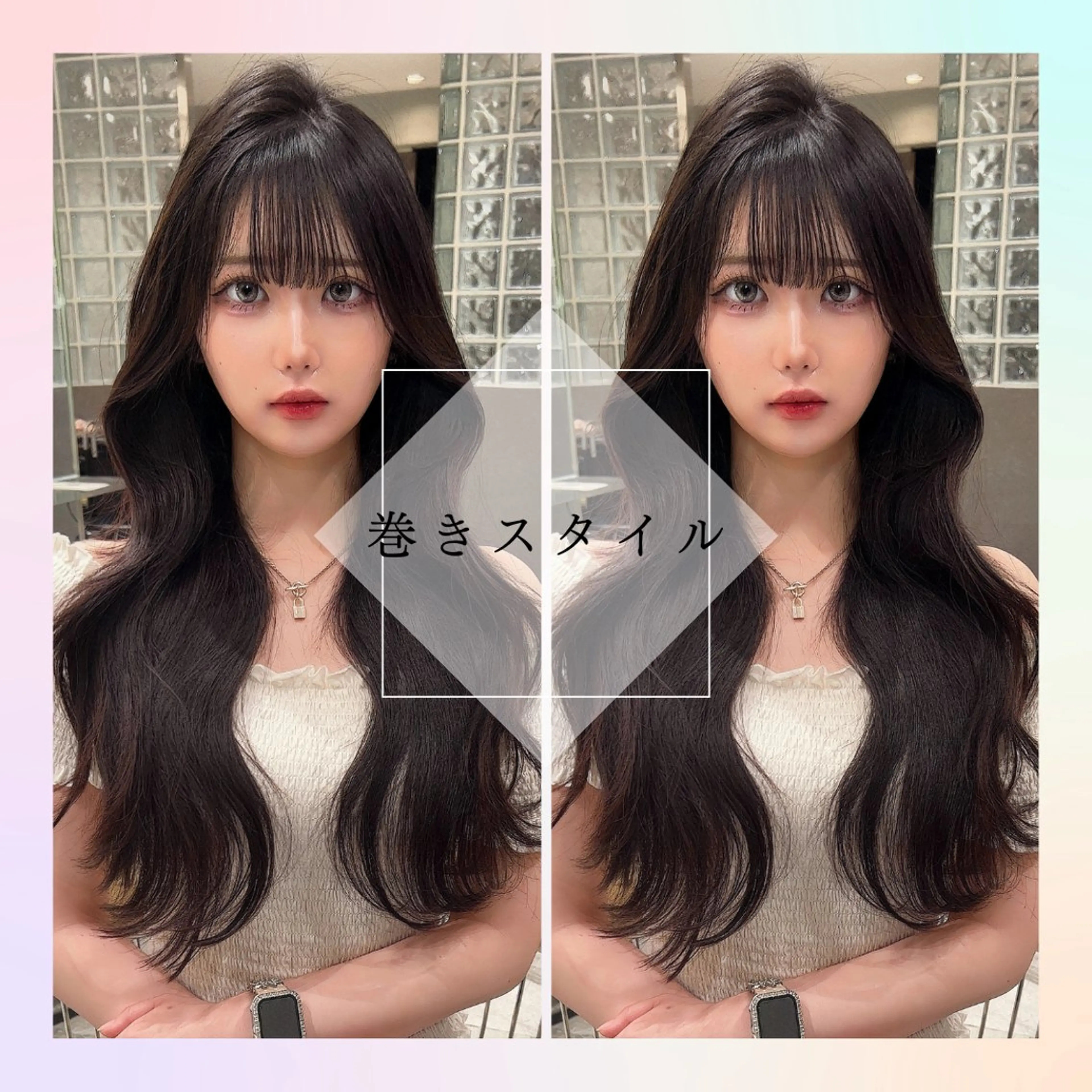 ロング レイヤーカット ロング カット トリートメント 🥇KEN /レイヤー/艶カラーのヘアスタイル