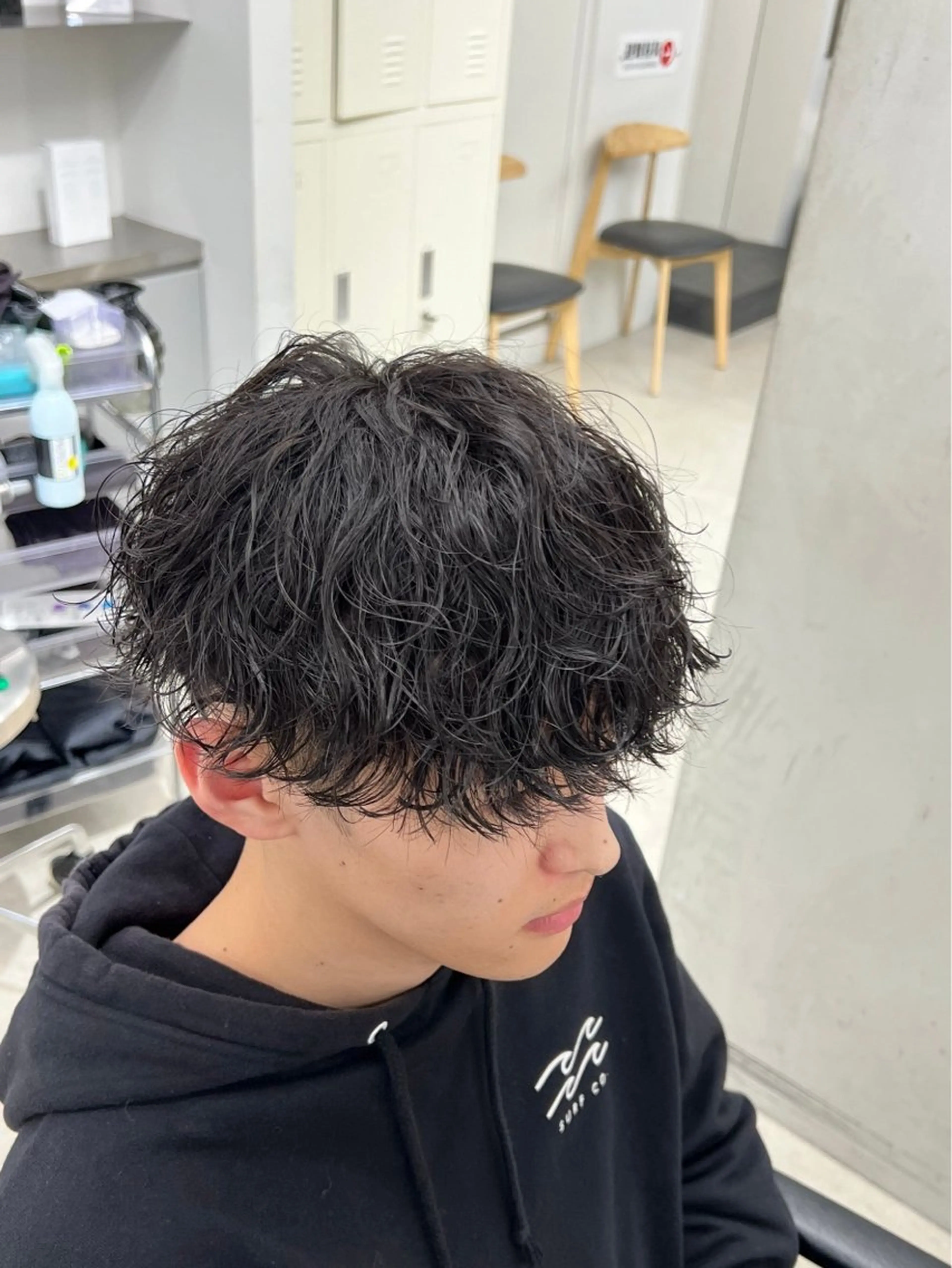 パーマ メンズ 深谷 侑亮のヘアスタイル