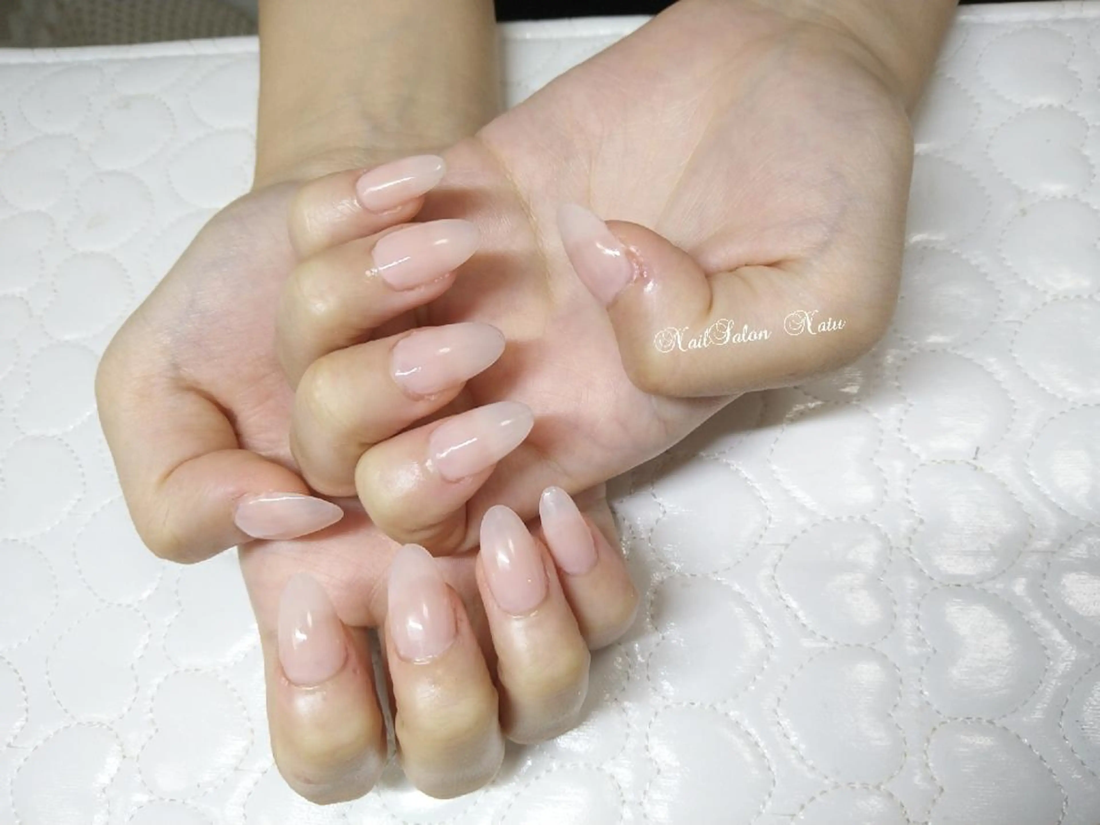 ネイル 長さ出し ワンカラーネイル ショートネイル nailsalon　 Natuのネイルデザイン