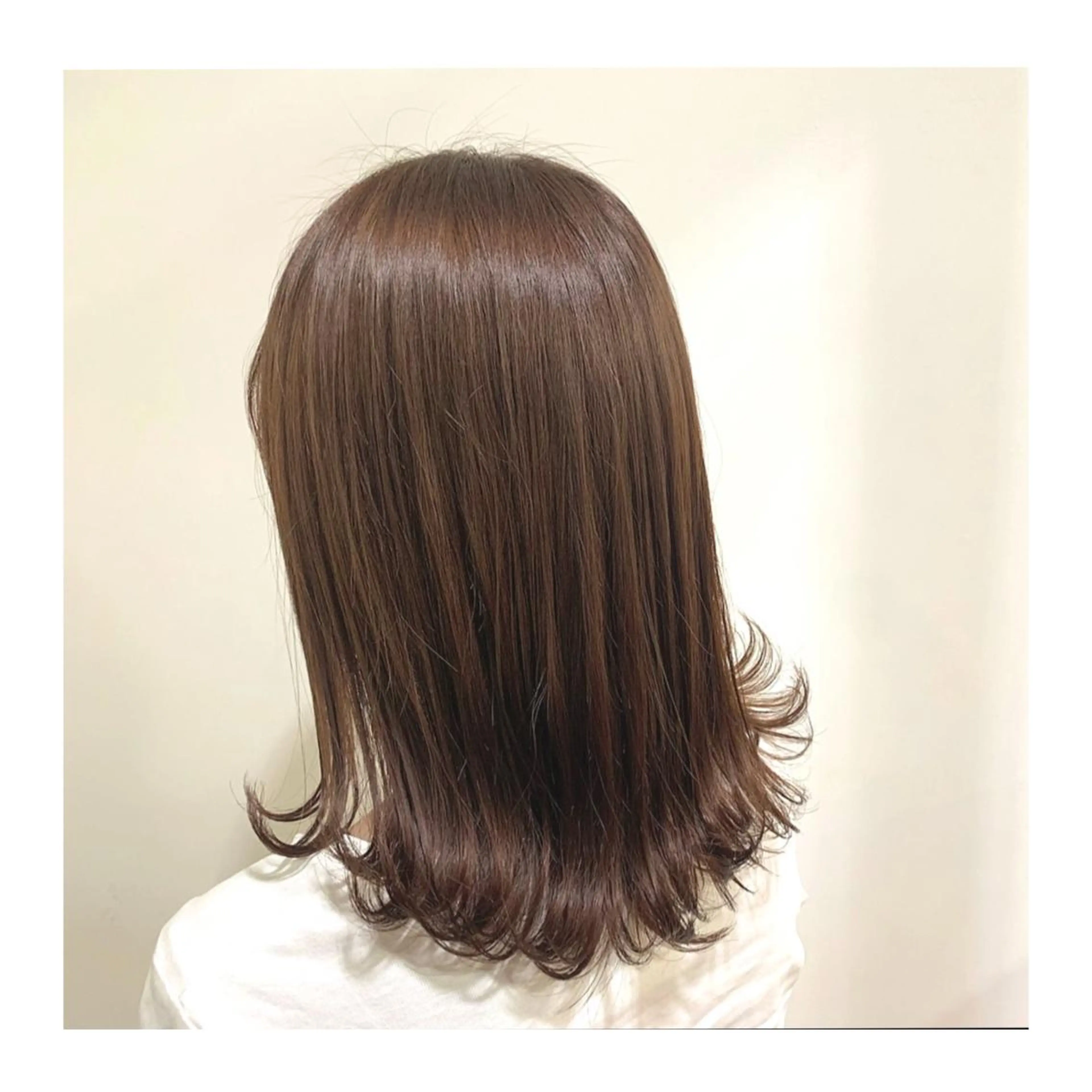 ロング カラー ヘアカラー トリートメント あべ ゆうかのヘアスタイル