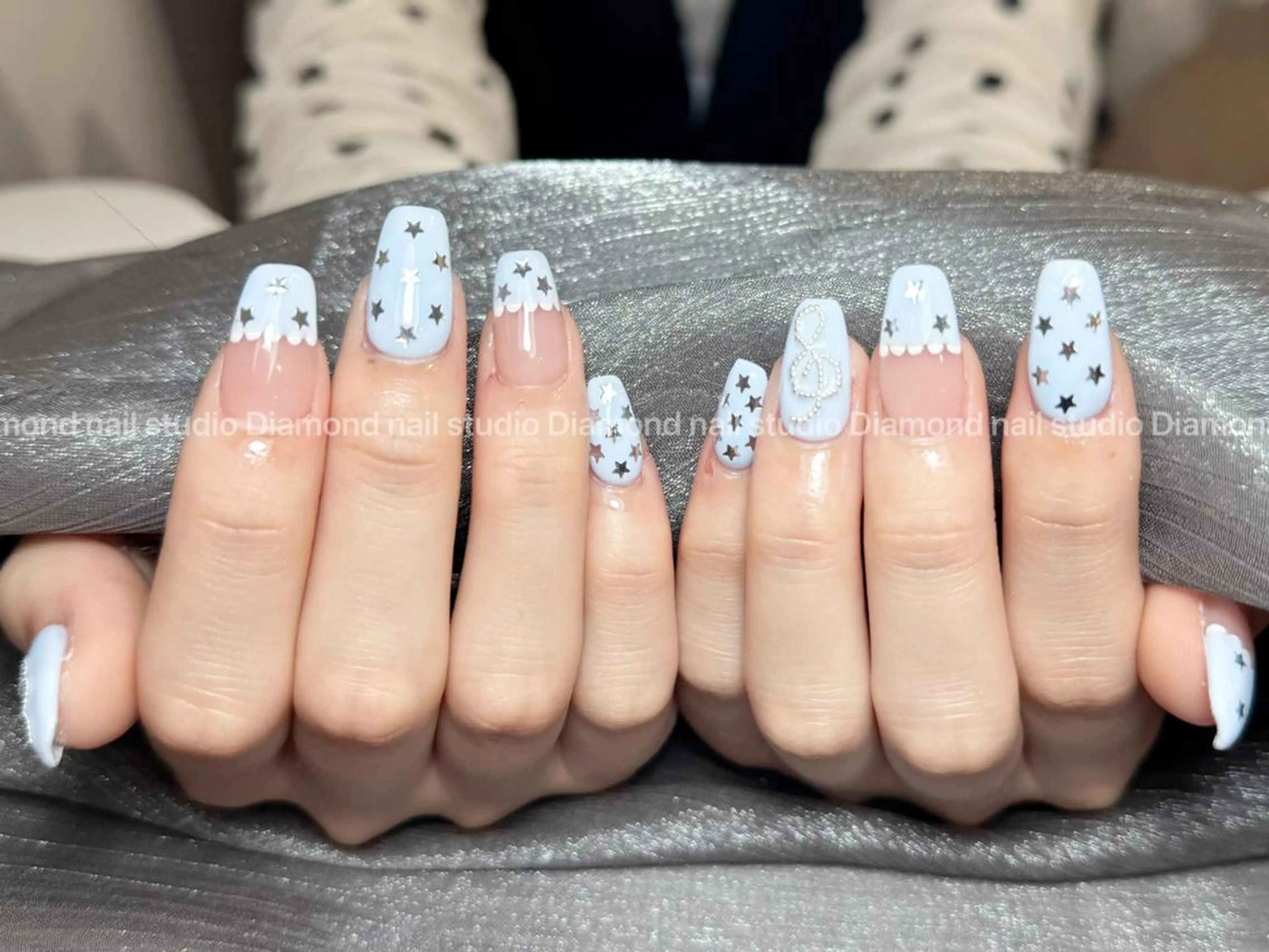 ネイル アートネイル オーロラネイル ガーリー キラキラネイル 韓国ネイル ハンドネイル ハンドケア Diamond ✨のネイルデザイン