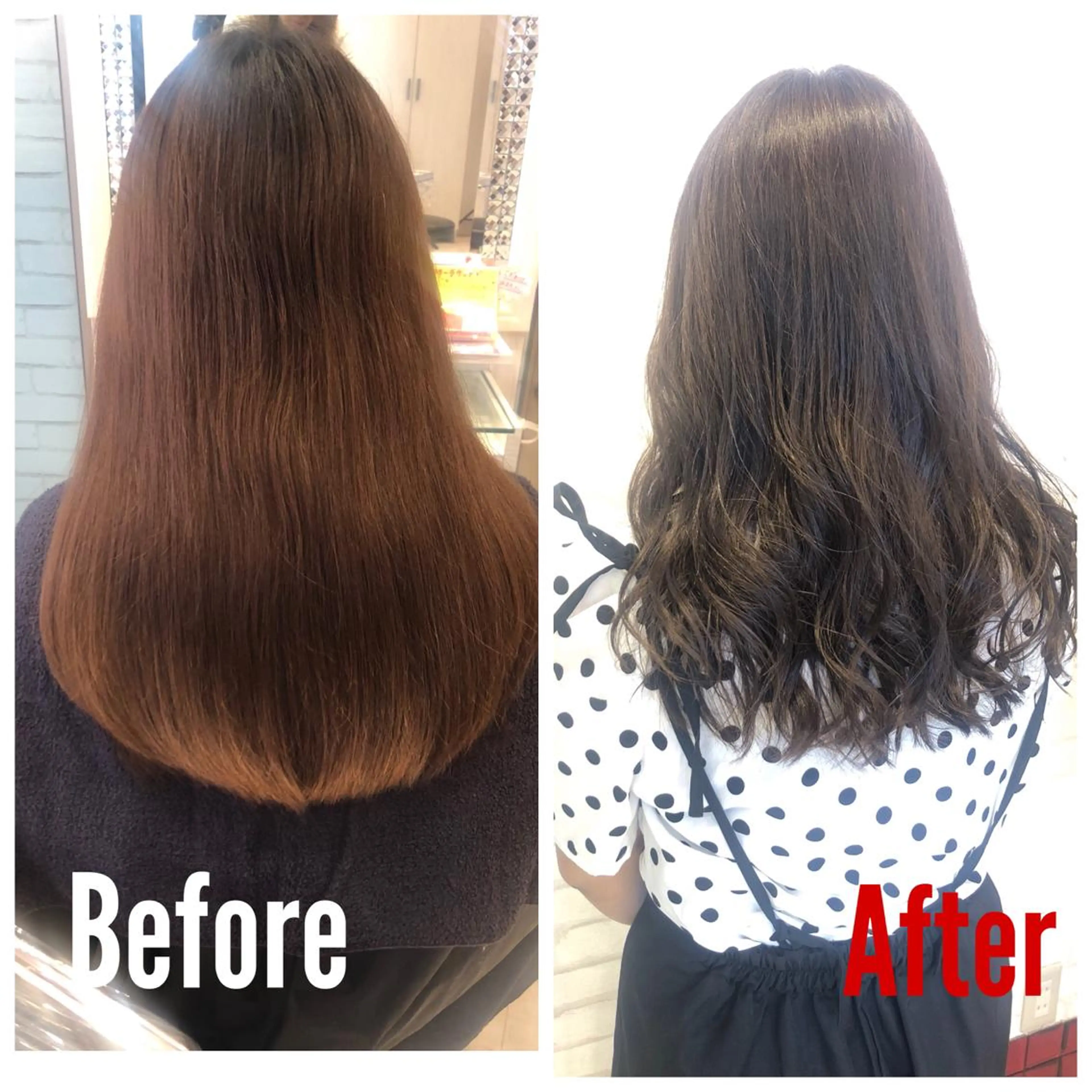 ロング カラー イルミナカラー オレンジ 巣鴨髪質改善サロン 🌈NONOKAのヘアスタイル