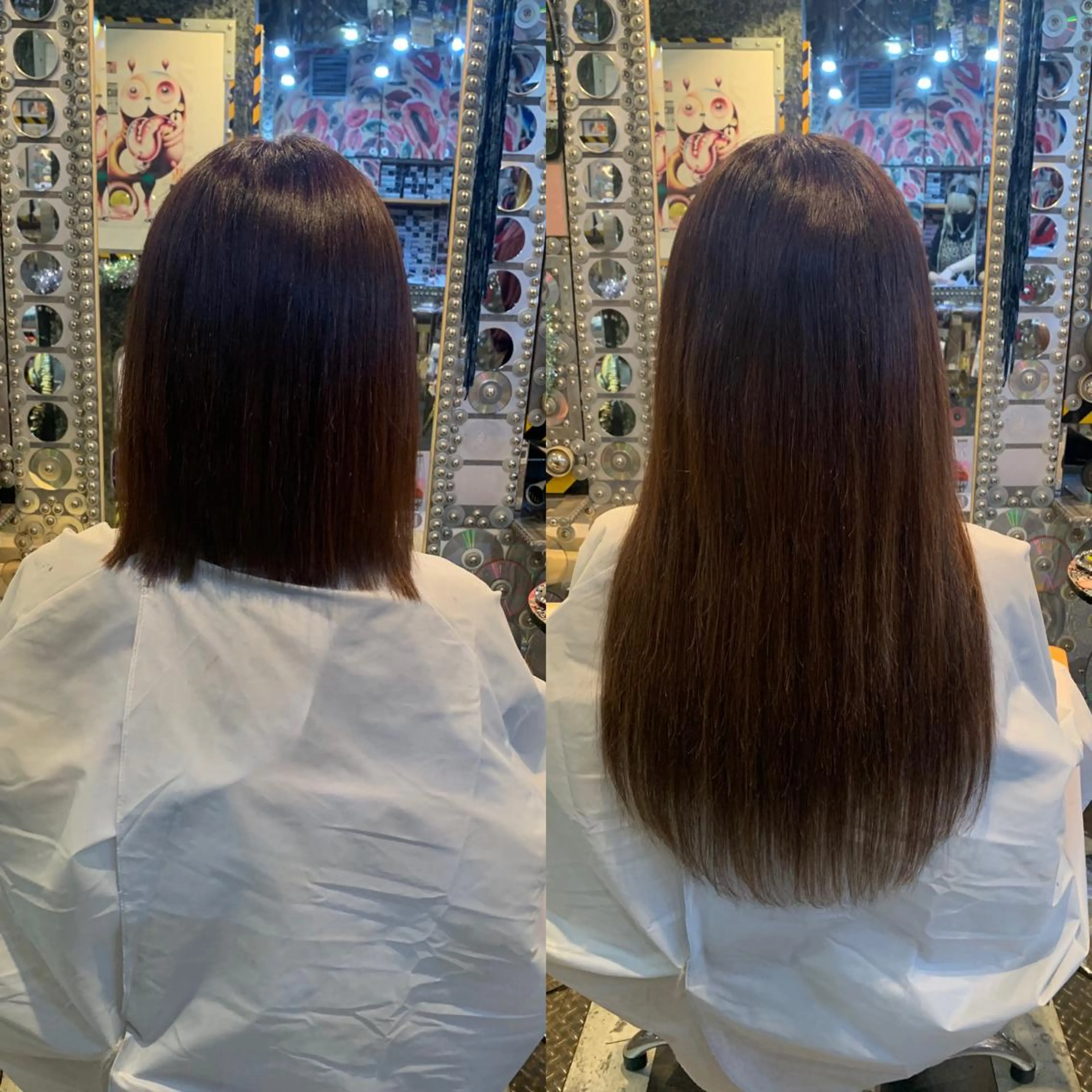 ショート カラー ヘアアレンジ 編み込みエクステ エクステ haco+所属・🌈派手髪エクステ ブレイズ🌈ひろとのヘアスタイル