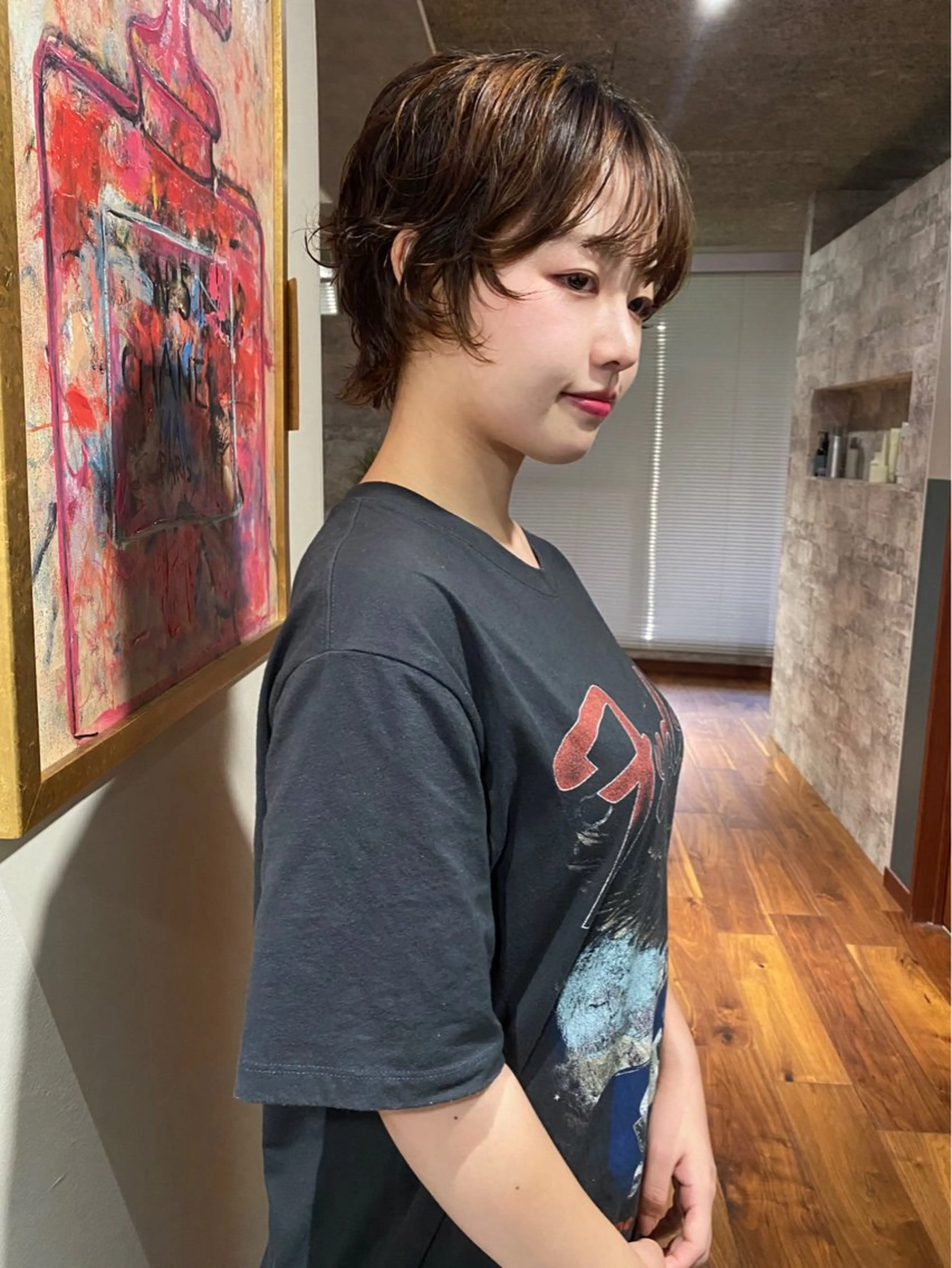 ショート カラー パーマ 似合わせカット ショートヘア カット ヘアカラー パーマ トリートメント mai / linoah˚✧のヘアスタイル