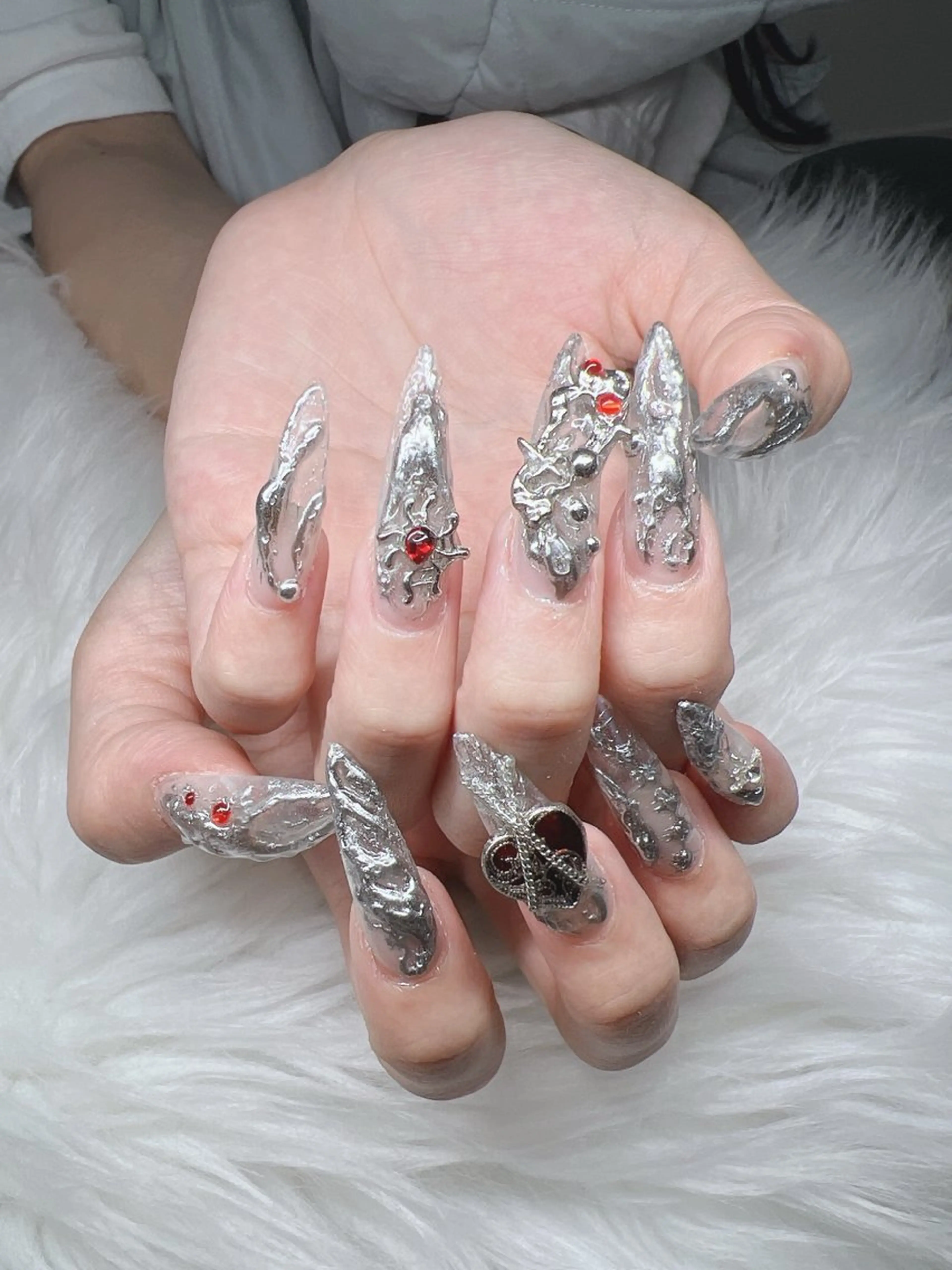 ネイル ハンドネイル Lee Nails チップ長さだし専門店のネイルデザイン