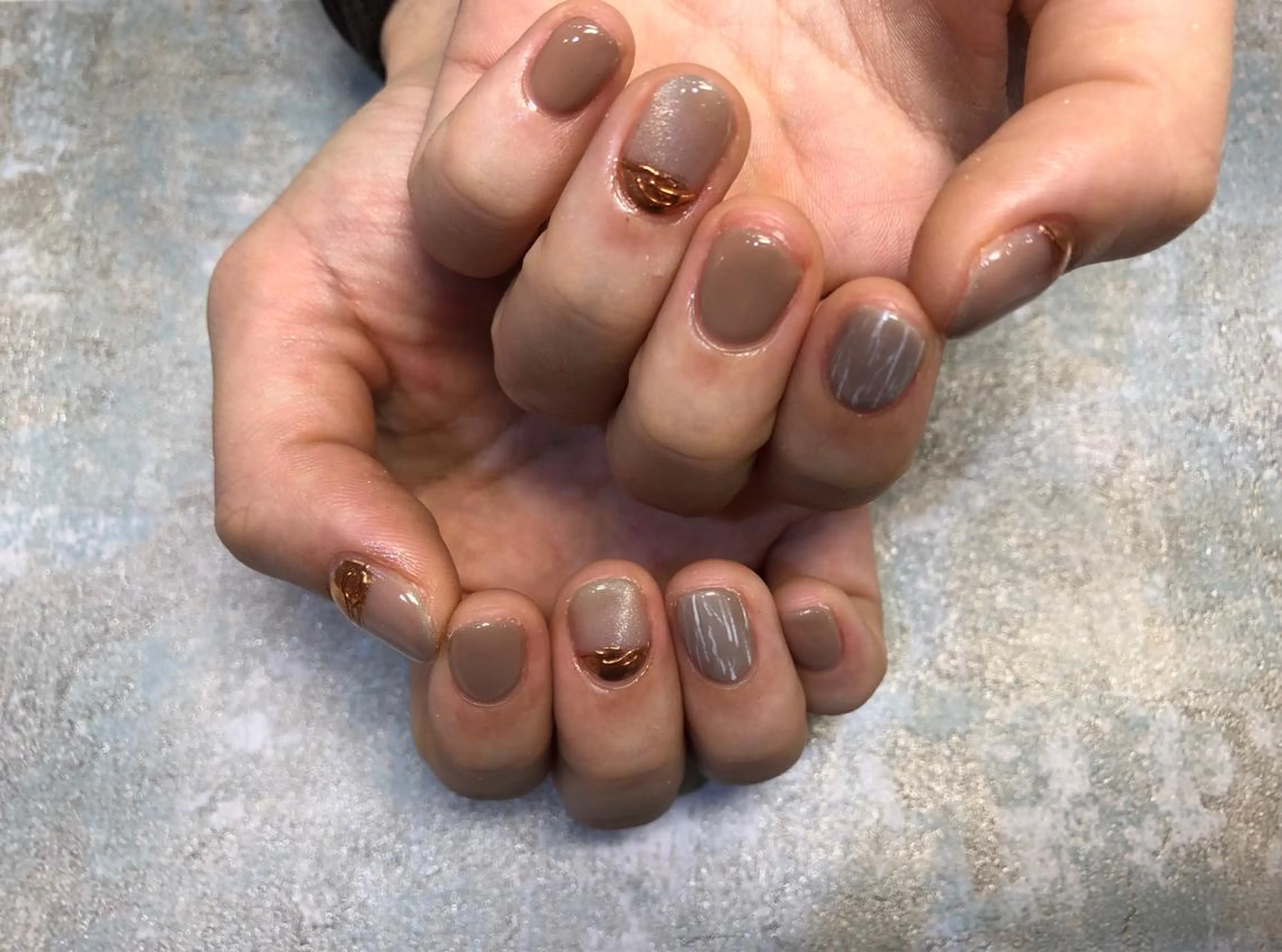 ネイル マグネットネイル ミラーネイル ハンドネイル fairy 村居 愛香のネイルデザイン