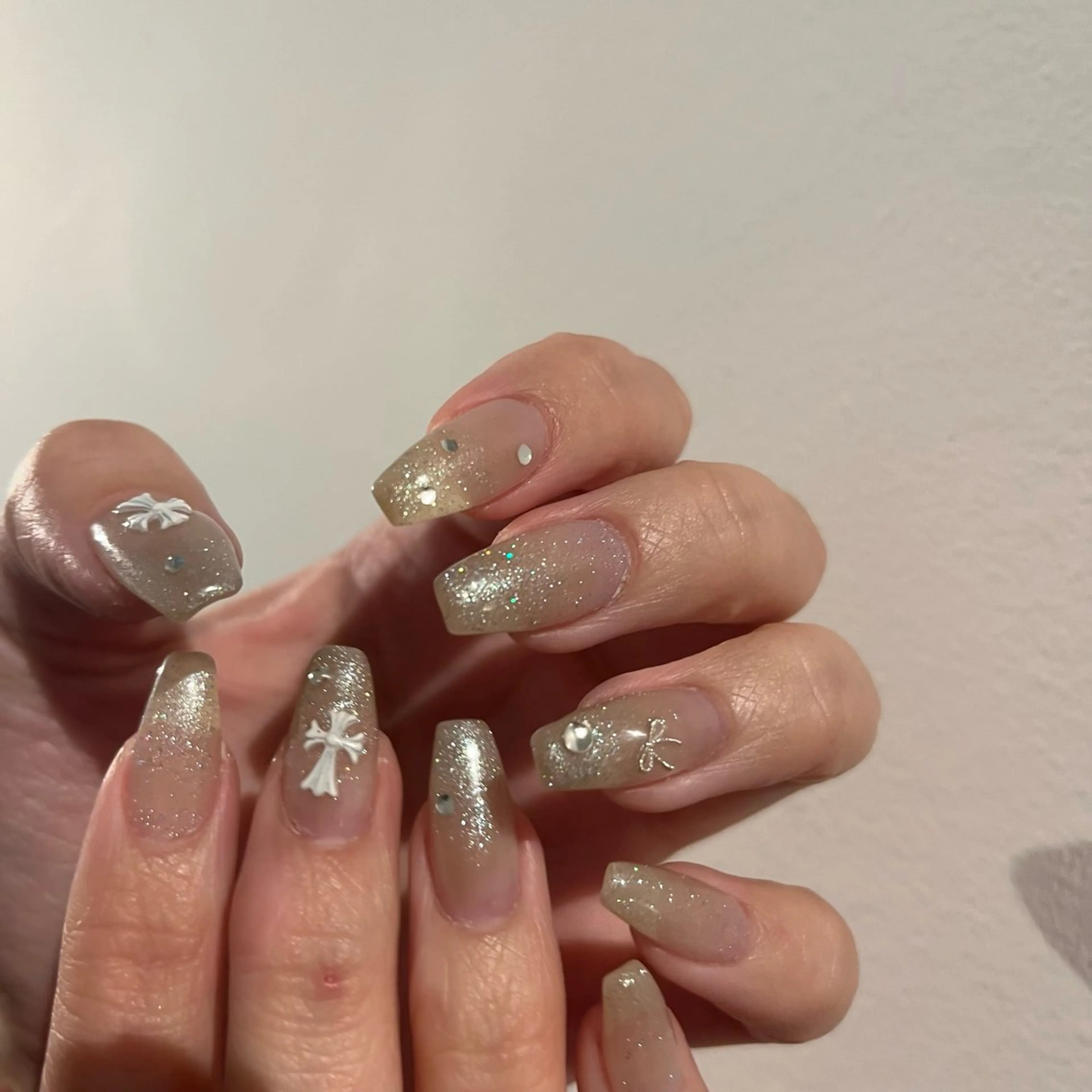 ネイル ラメ(グリッター) Lumos nails&eyelashes桜川店所属・Lumos hirocoのネイルデザイン