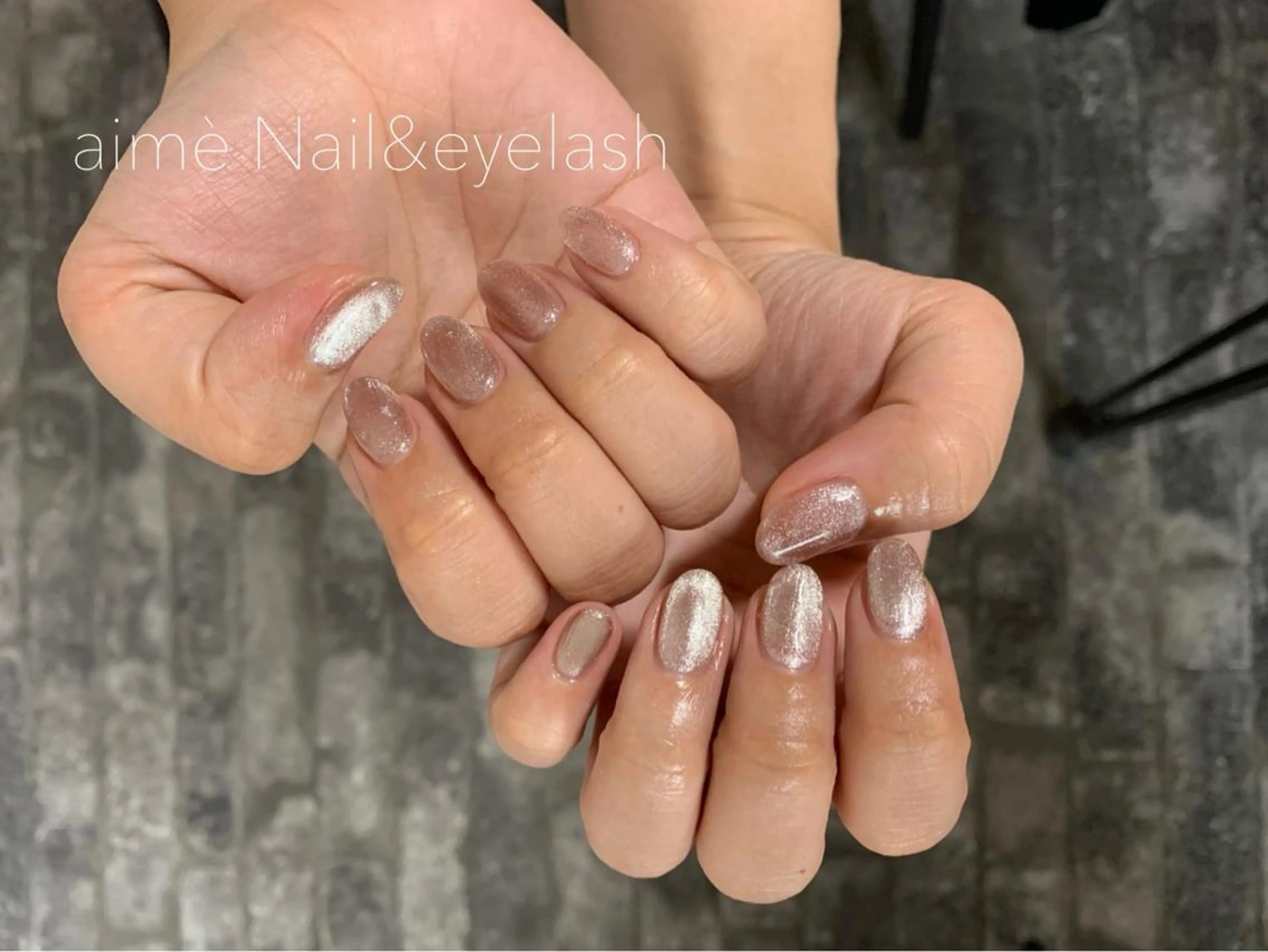 ネイル マグネットネイル aime 中崎町のネイルデザイン